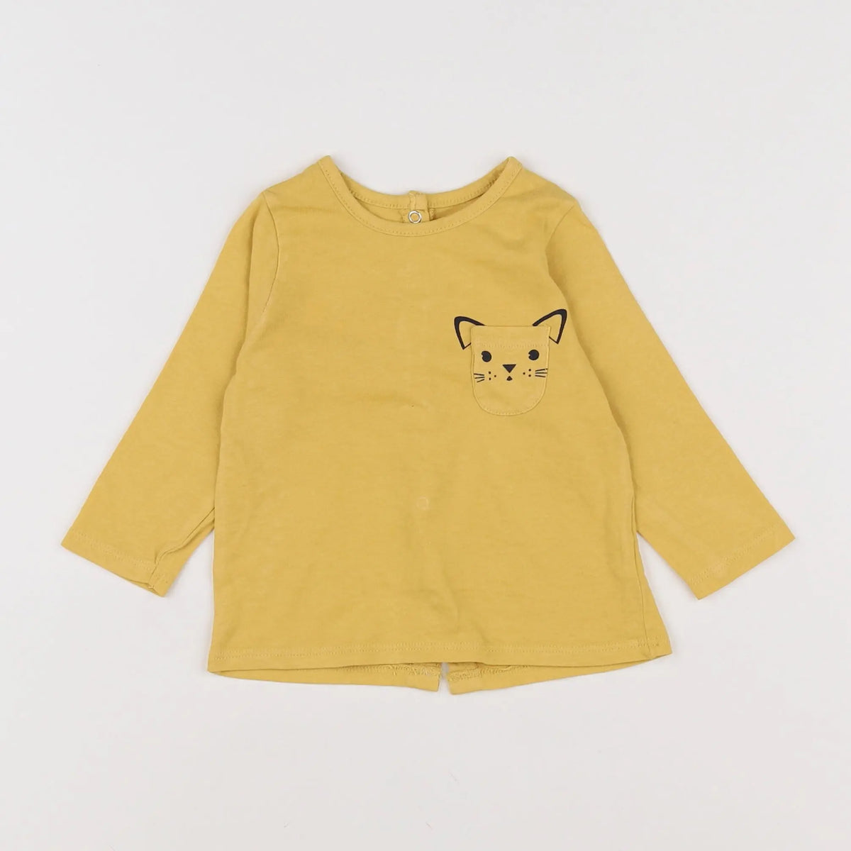 Vertbaudet - tee-shirt jaune - 9 mois