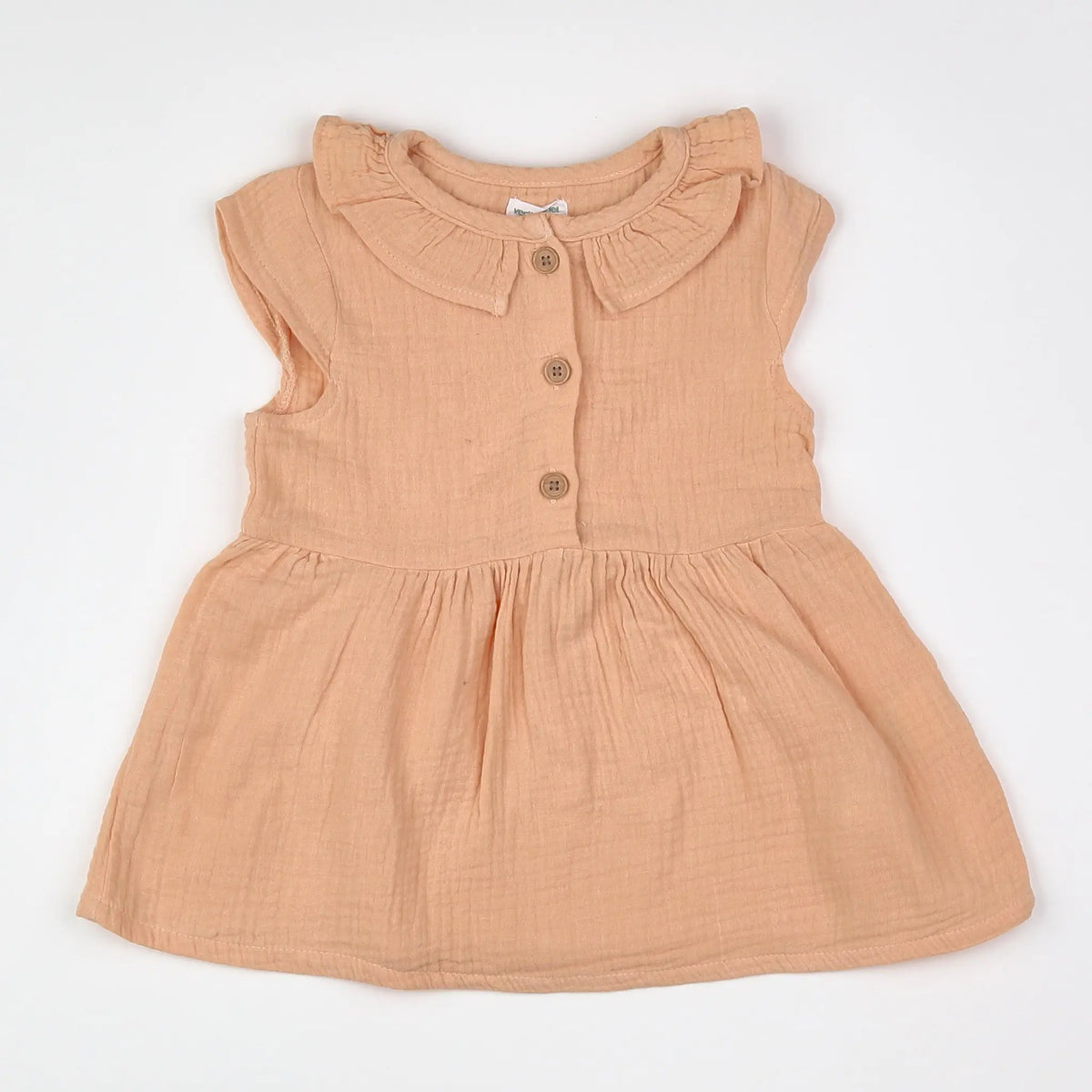 Vertbaudet - robe orange - 12 mois