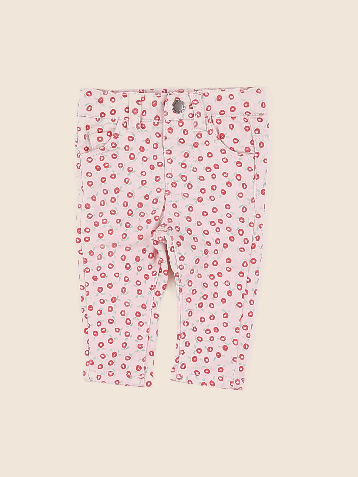 Vertbaudet - jegging rose - 3 mois