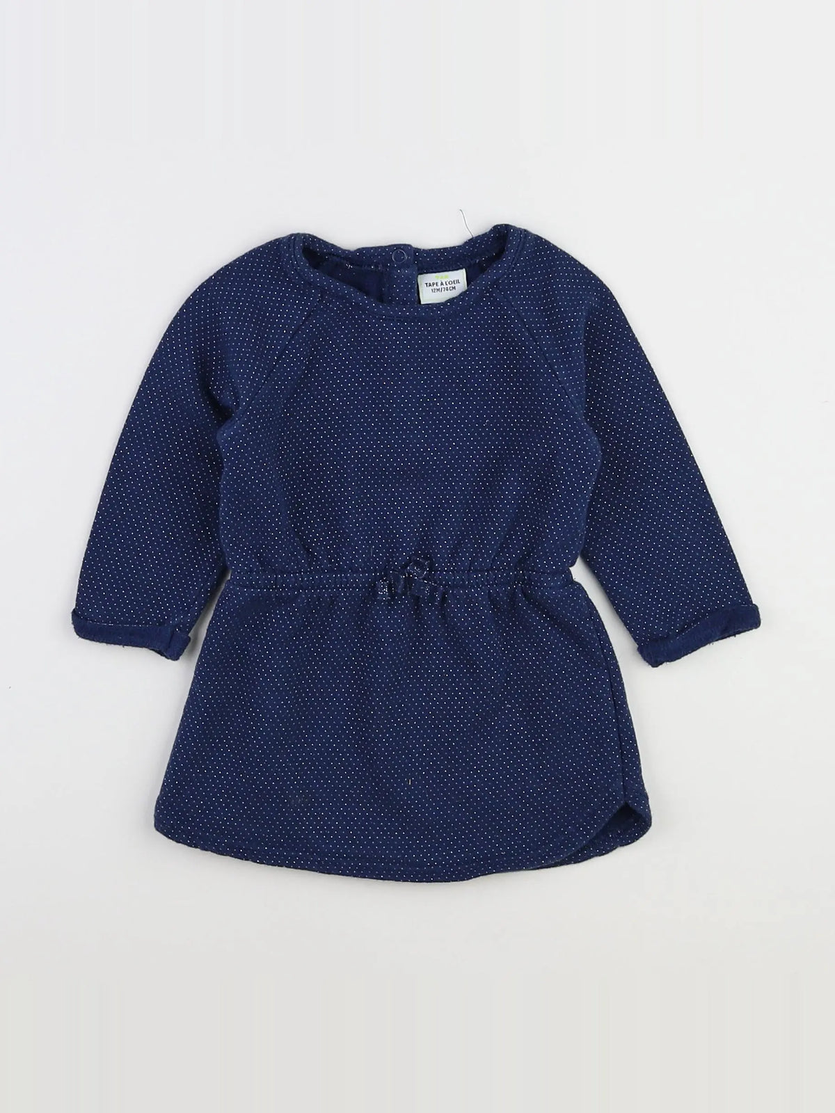 Tape à l'oeil - robe bleu, or - 12 mois