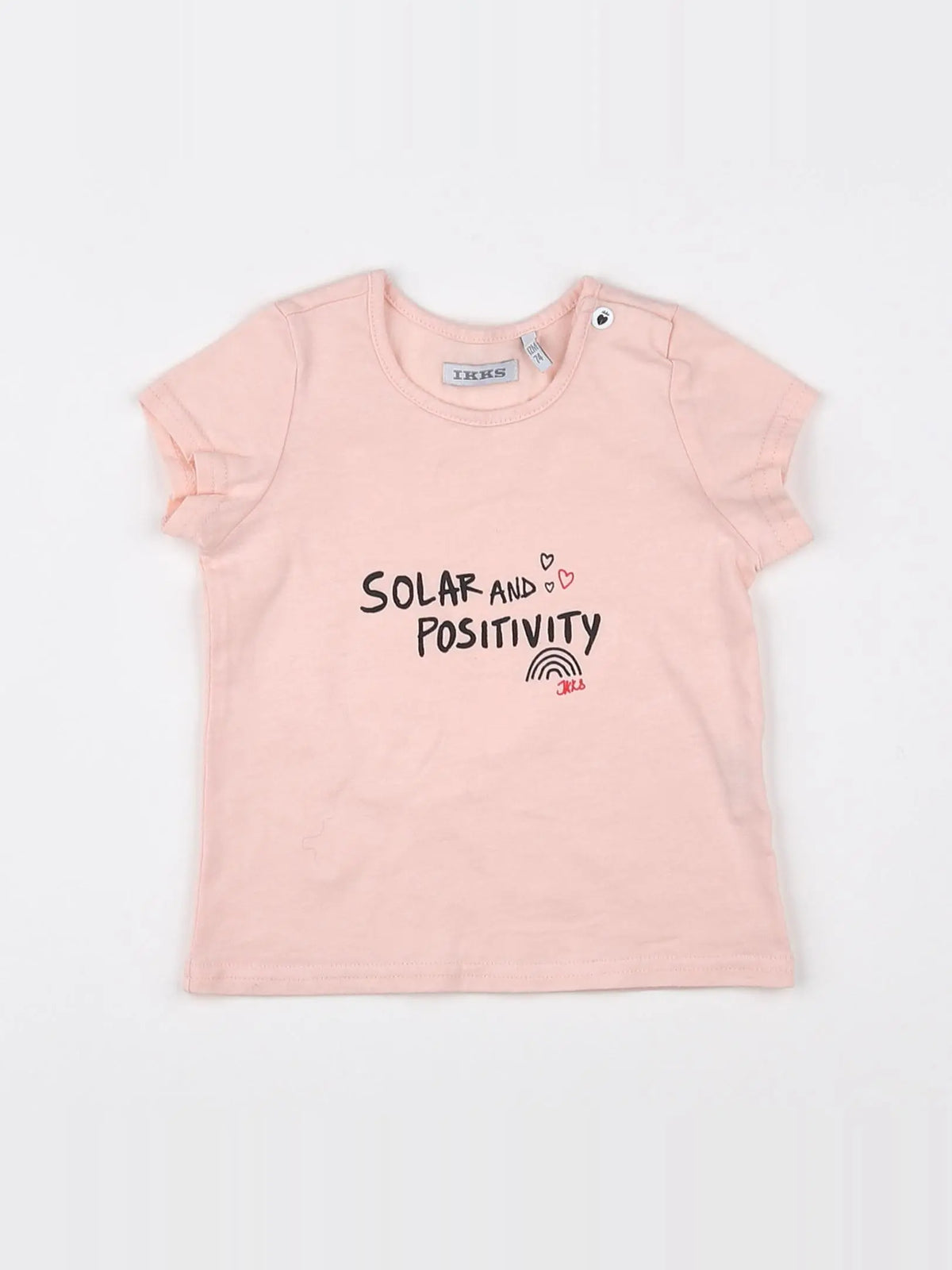IKKS - tee-shirt rose - 12 mois