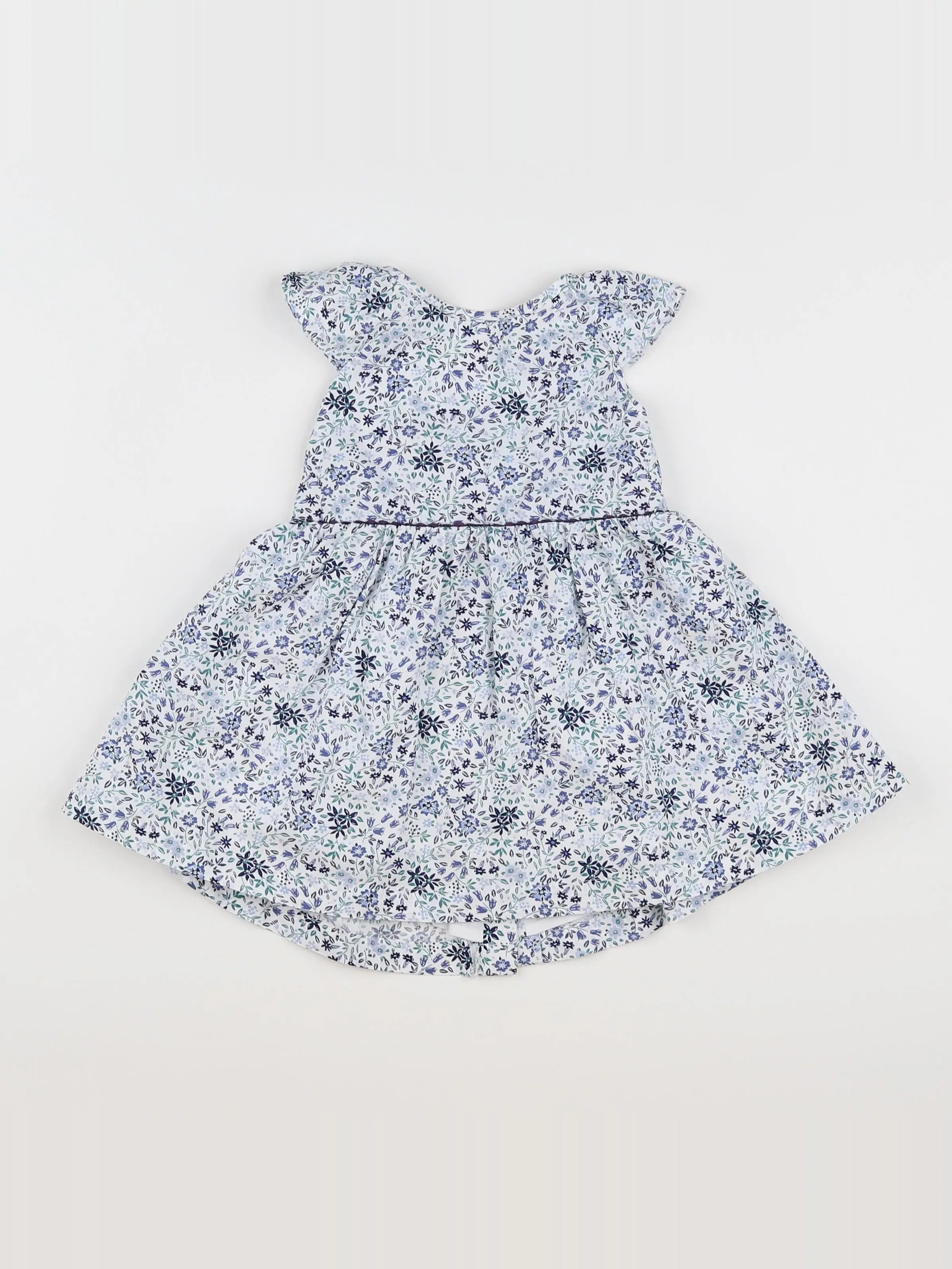 Vertbaudet - robe bleu - 18 mois