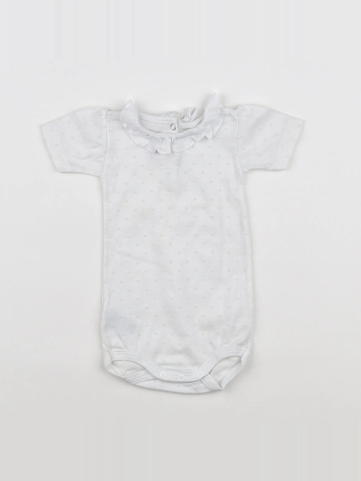 Petit Bateau - body vetement blanc - 3 mois