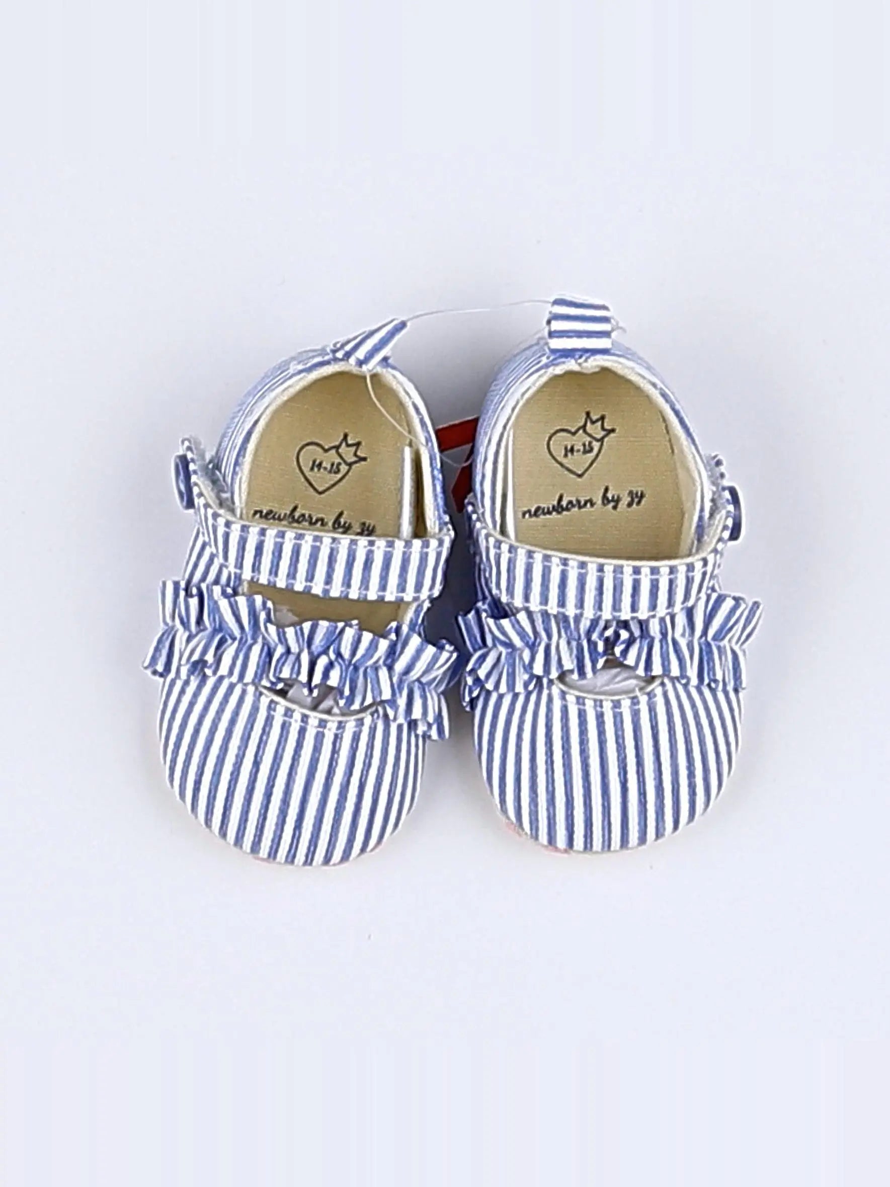 Zippy - chaussons bleu, blanc (état neuf) - pointure 14/15