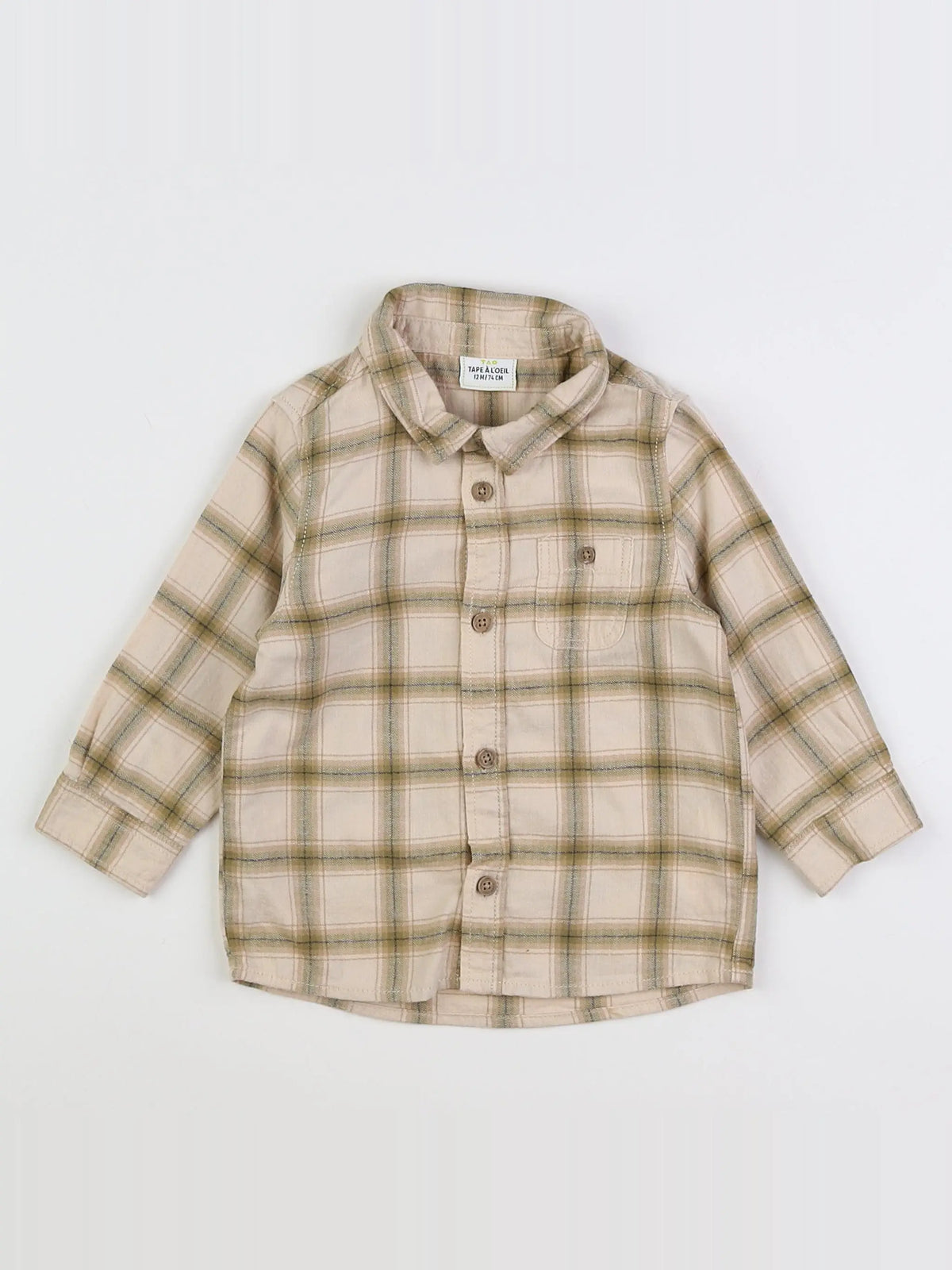 Tape à l'oeil - chemise marron - 12 mois