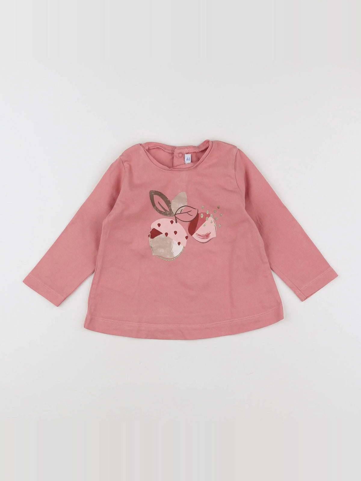 Mayoral - tee-shirt rose - 12 mois