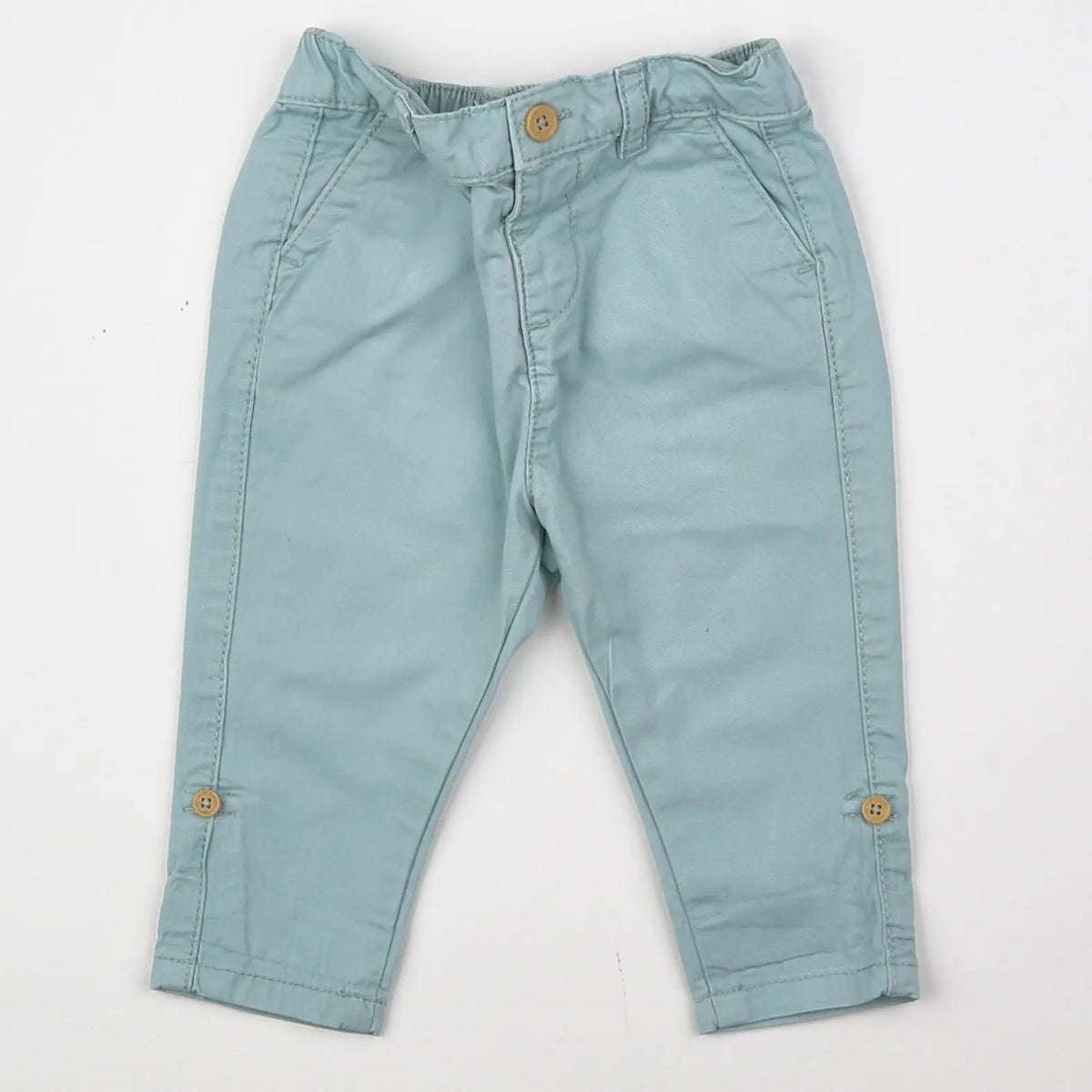 Vertbaudet - pantalon bleu - 6 mois