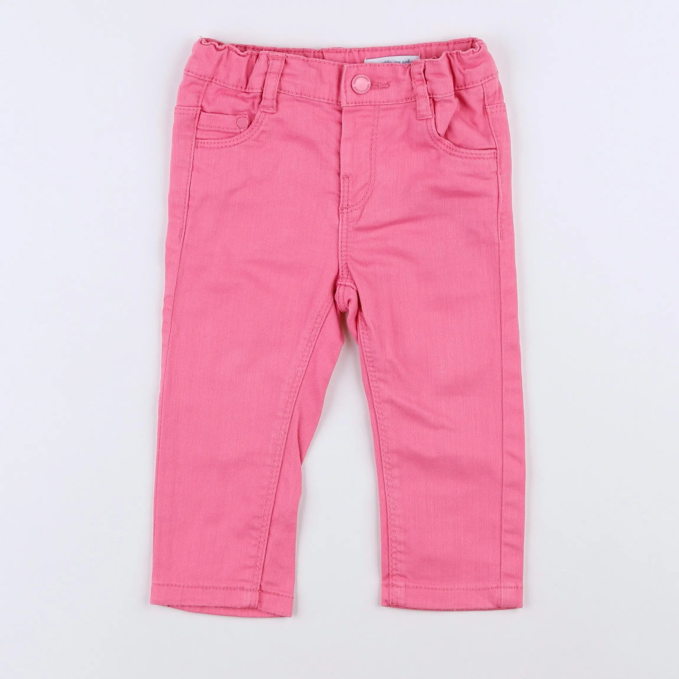 Vertbaudet - pantalon rose - 12 mois