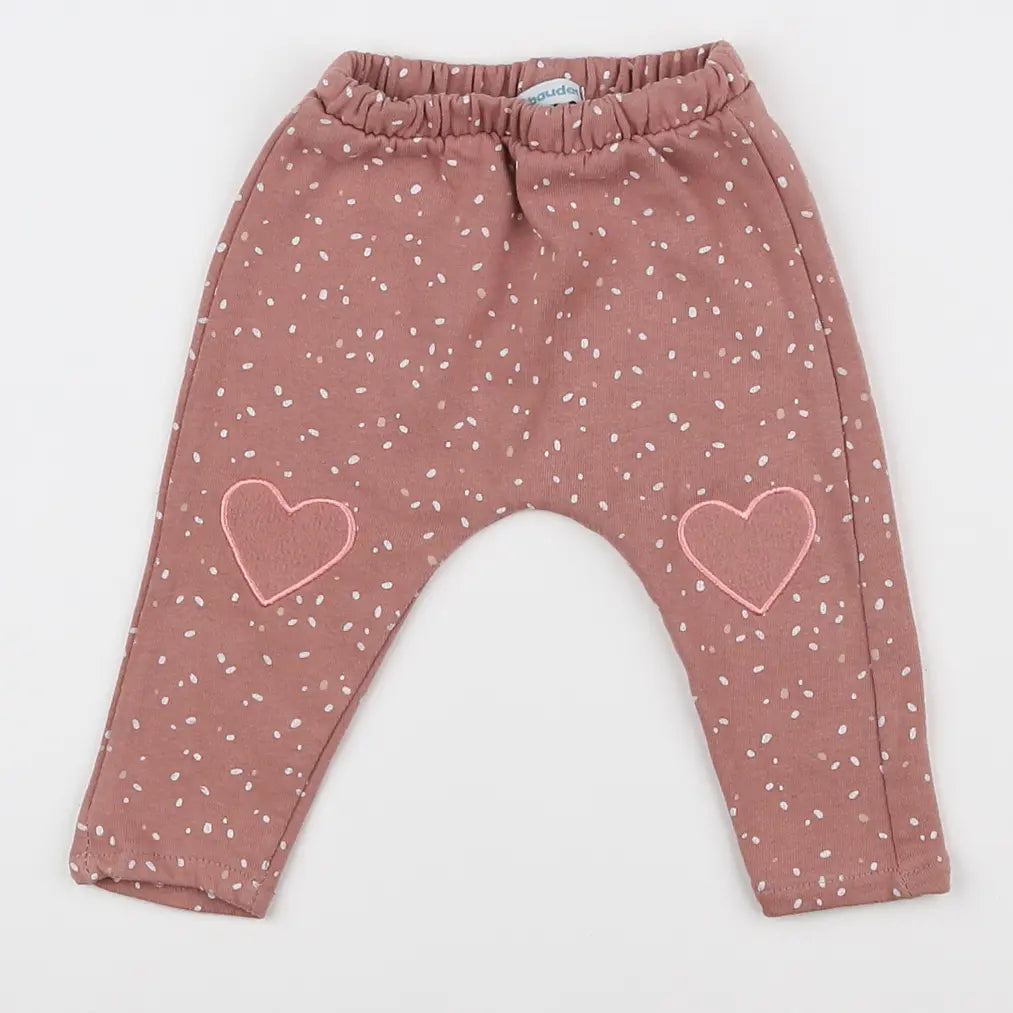 Vertbaudet - pantalon rose - 3 mois