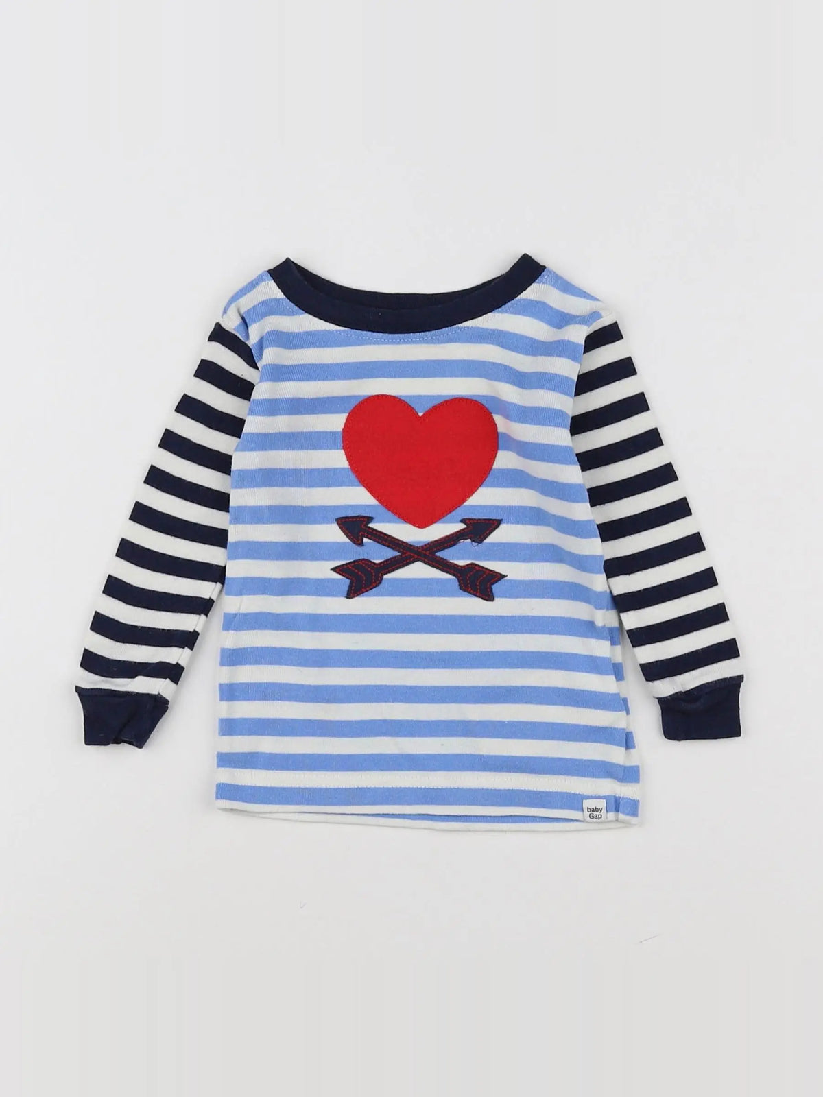 GAP - tee-shirt bleu - 6/12 mois