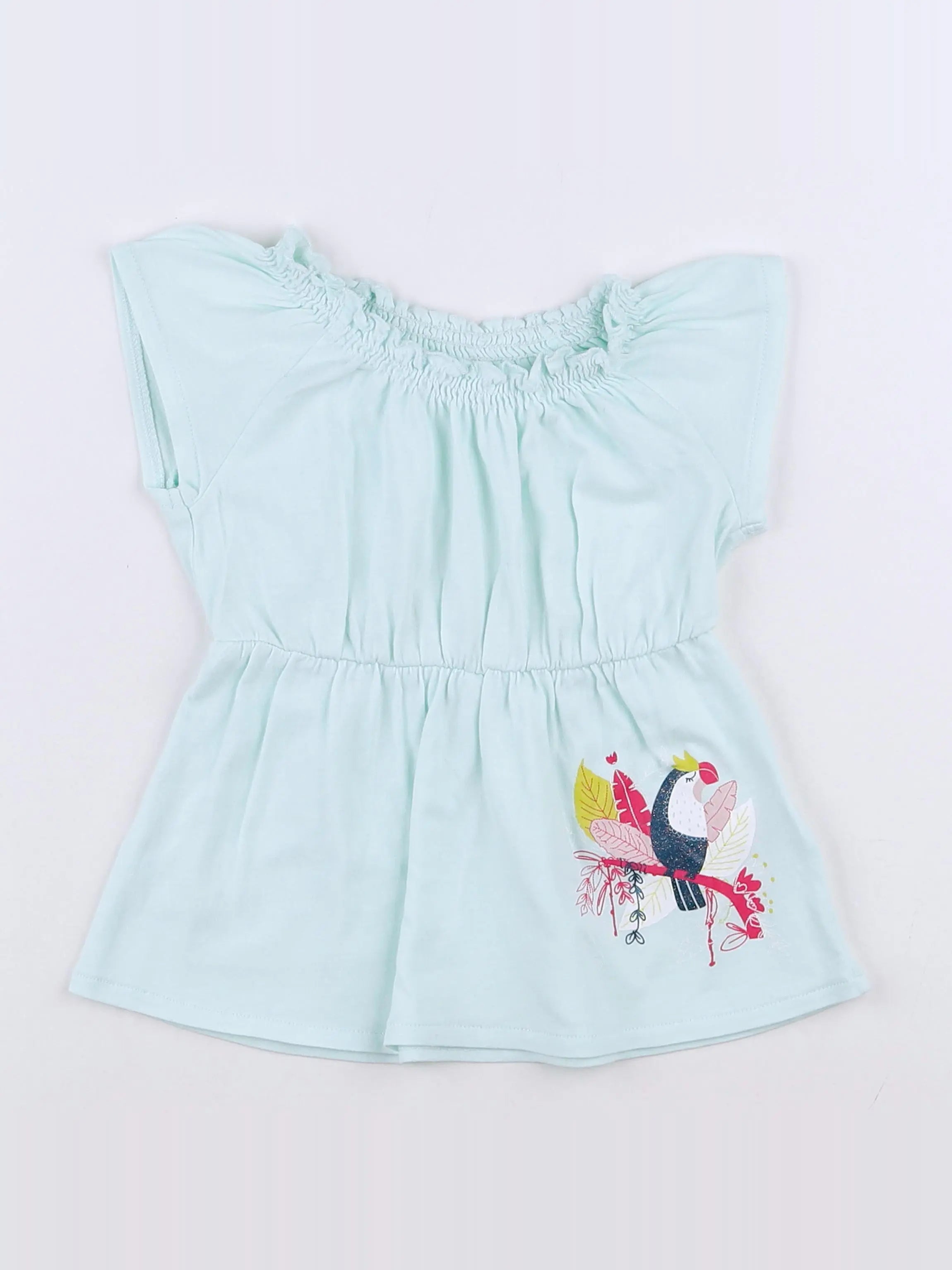 Vertbaudet - robe bleu - 9 mois