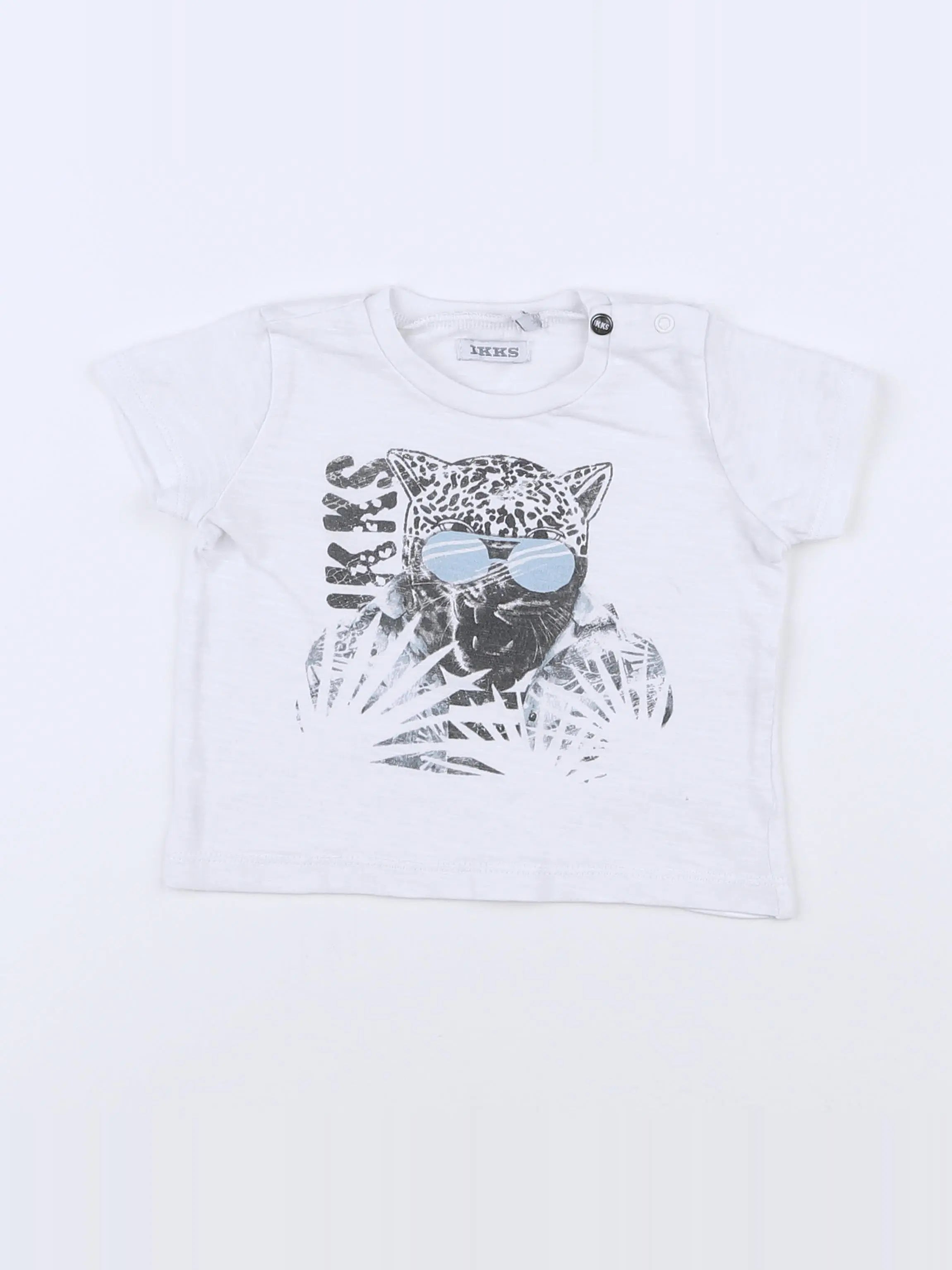IKKS - tee-shirt blanc - 6 mois
