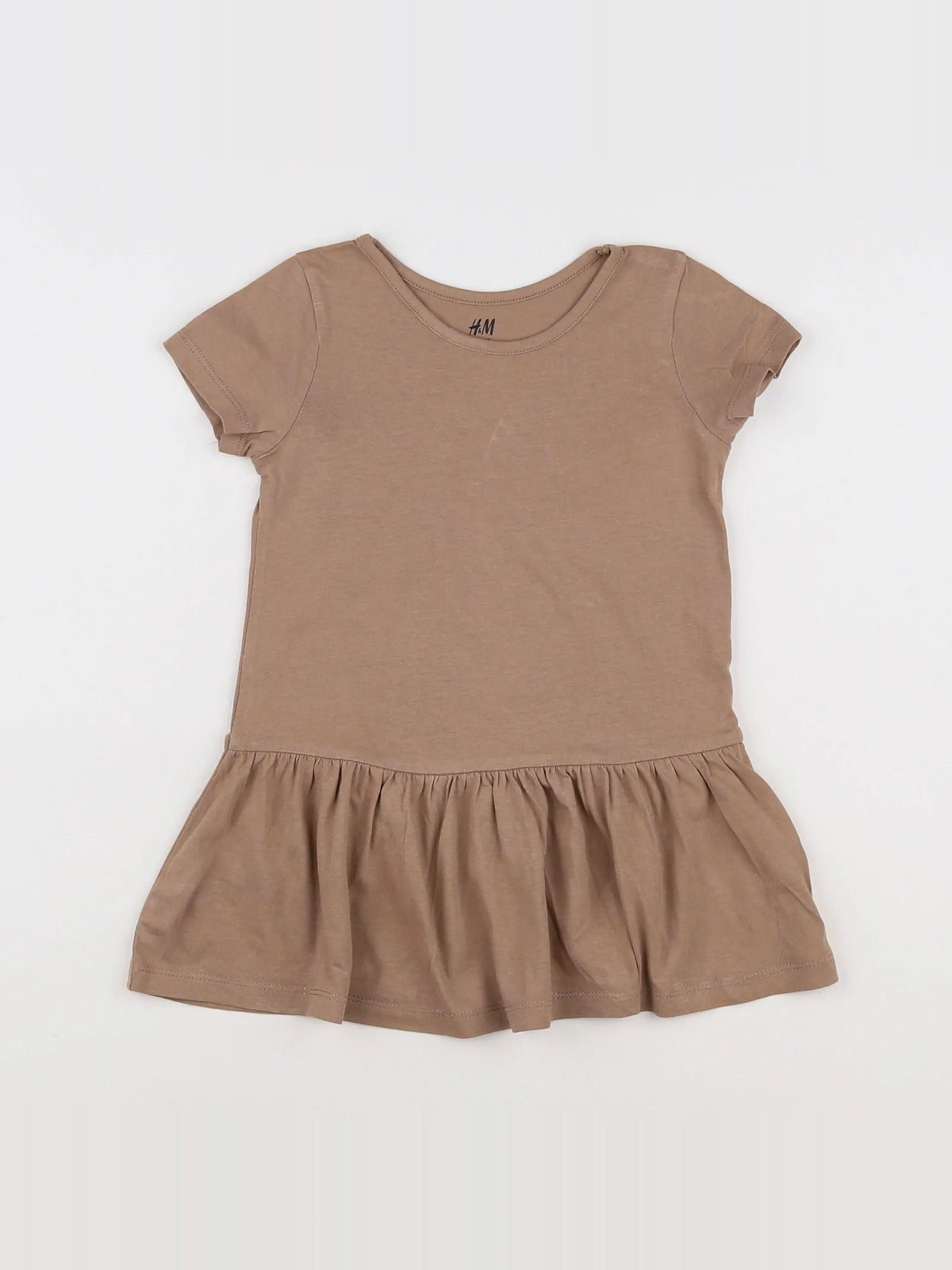 H&M - robe marron - 12/18 mois