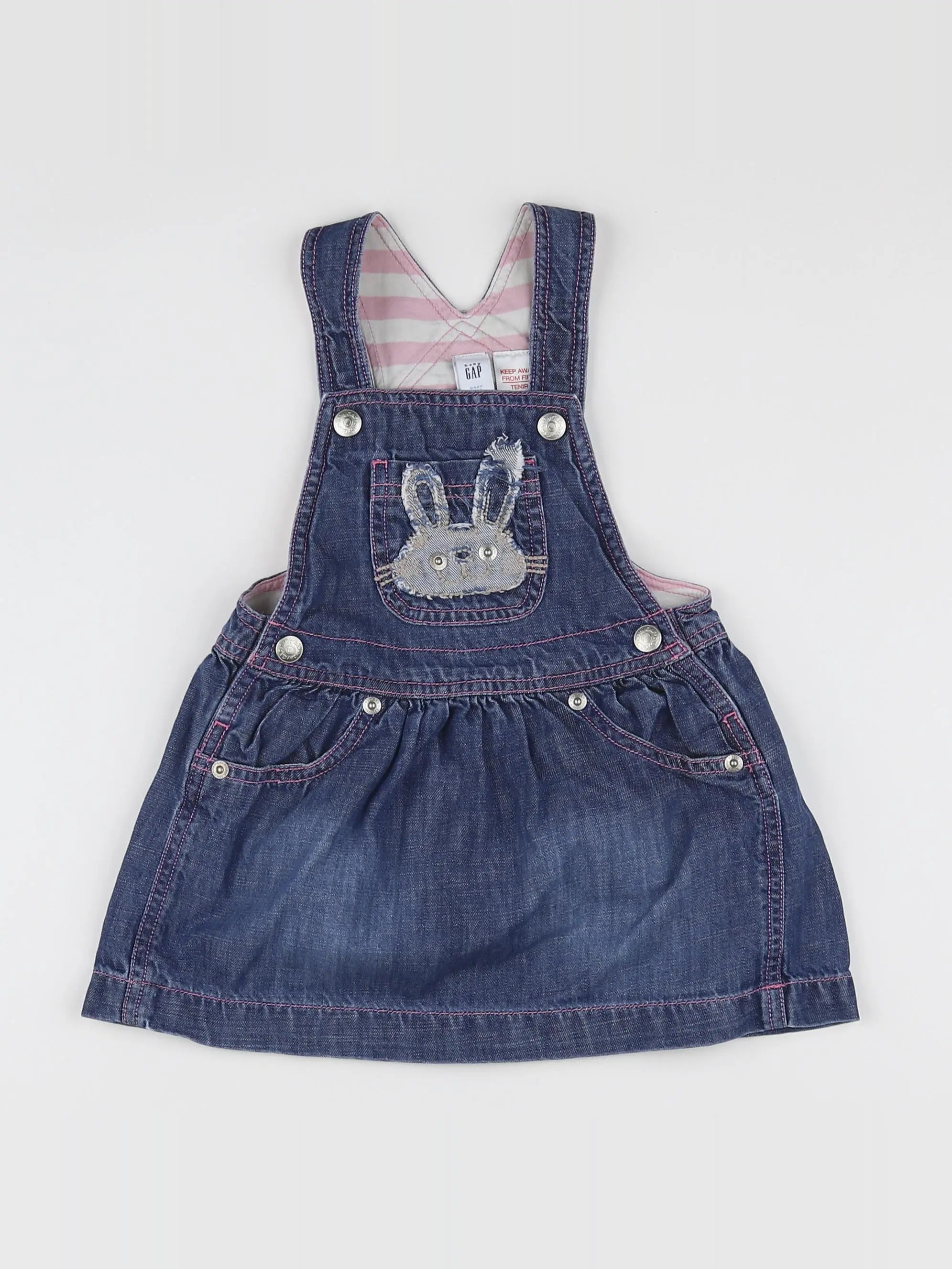 GAP - robe bleu - 12/18 mois