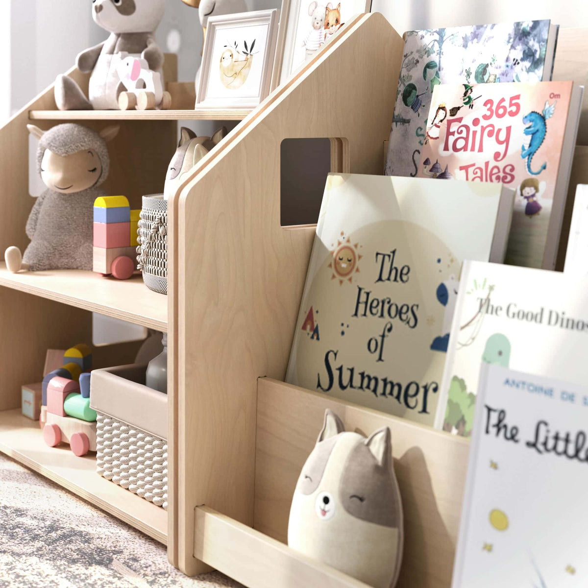 Ensemble - Bibliothèque enfant + Étagère à jouets - édition limitée