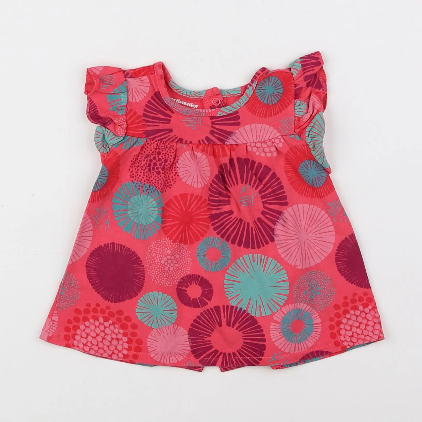 Vertbaudet - robe rose - 6 mois