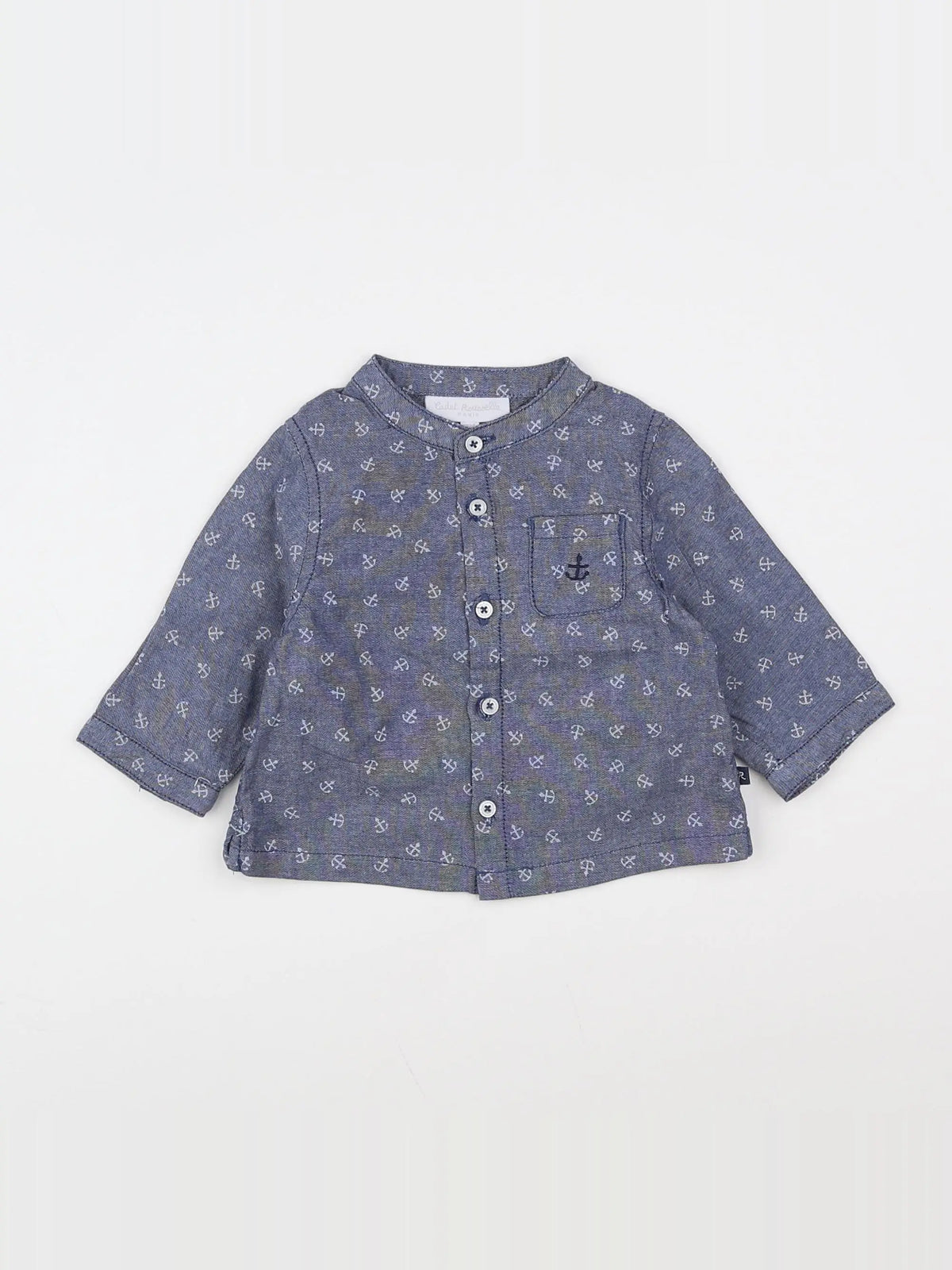 Cadet Rousselle - chemise blanc, bleu - 3 mois