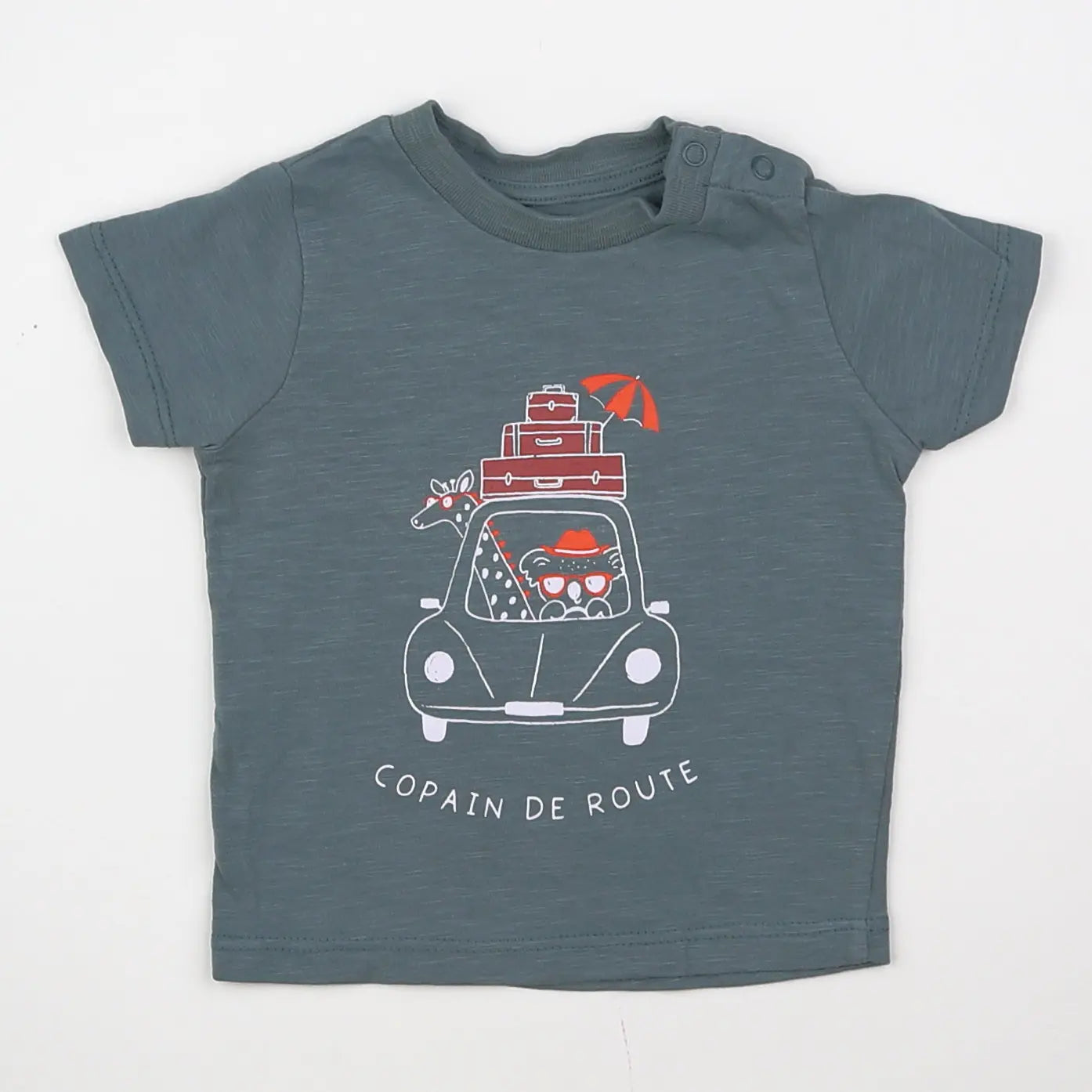 Vertbaudet - tee-shirt gris - 3 mois