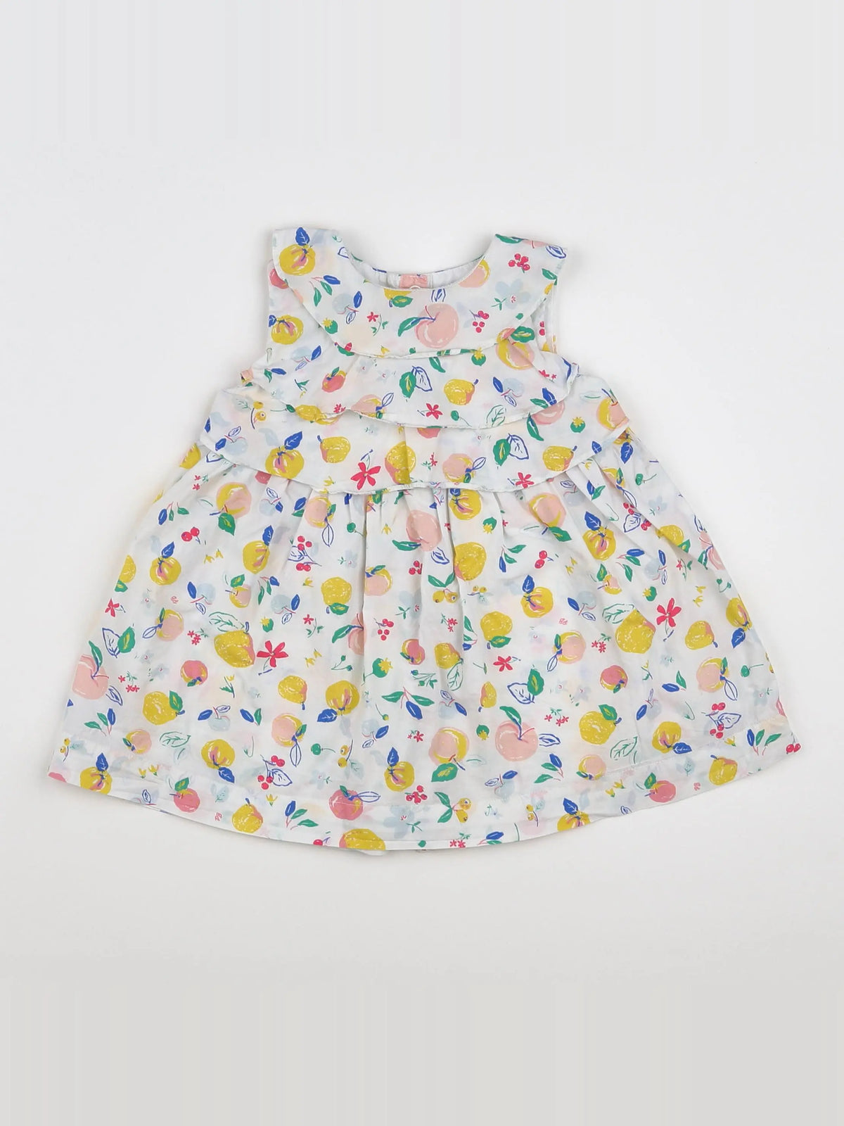 Petit Bateau - robe multicolore - 12 mois