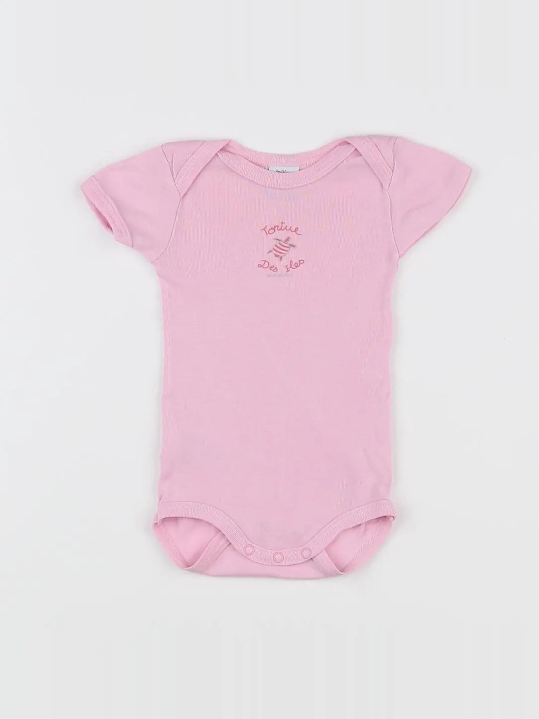 Petit Bateau - body rose - 3 mois