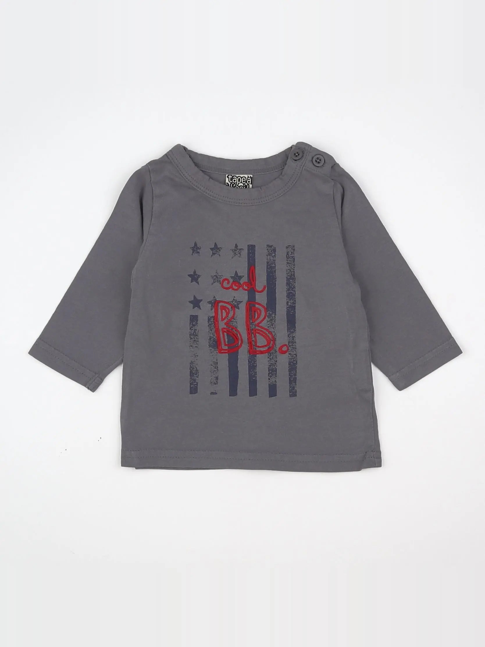 Tape à l'oeil - tee-shirt gris - 3 mois