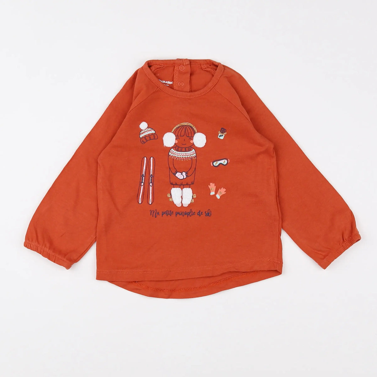 Vertbaudet - tee-shirt orange - 12 mois