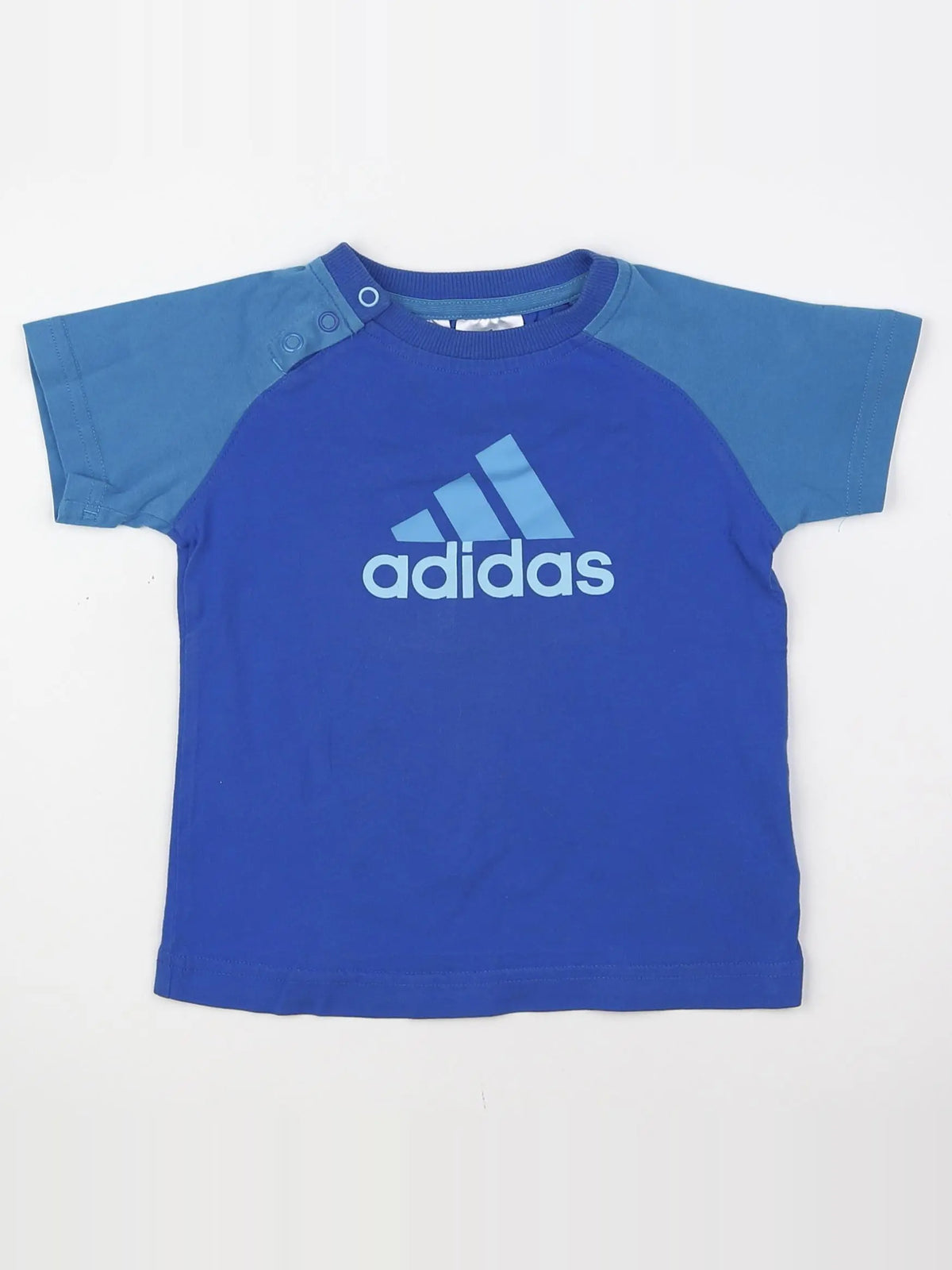 Adidas - tee-shirt bleu - 9/12 mois