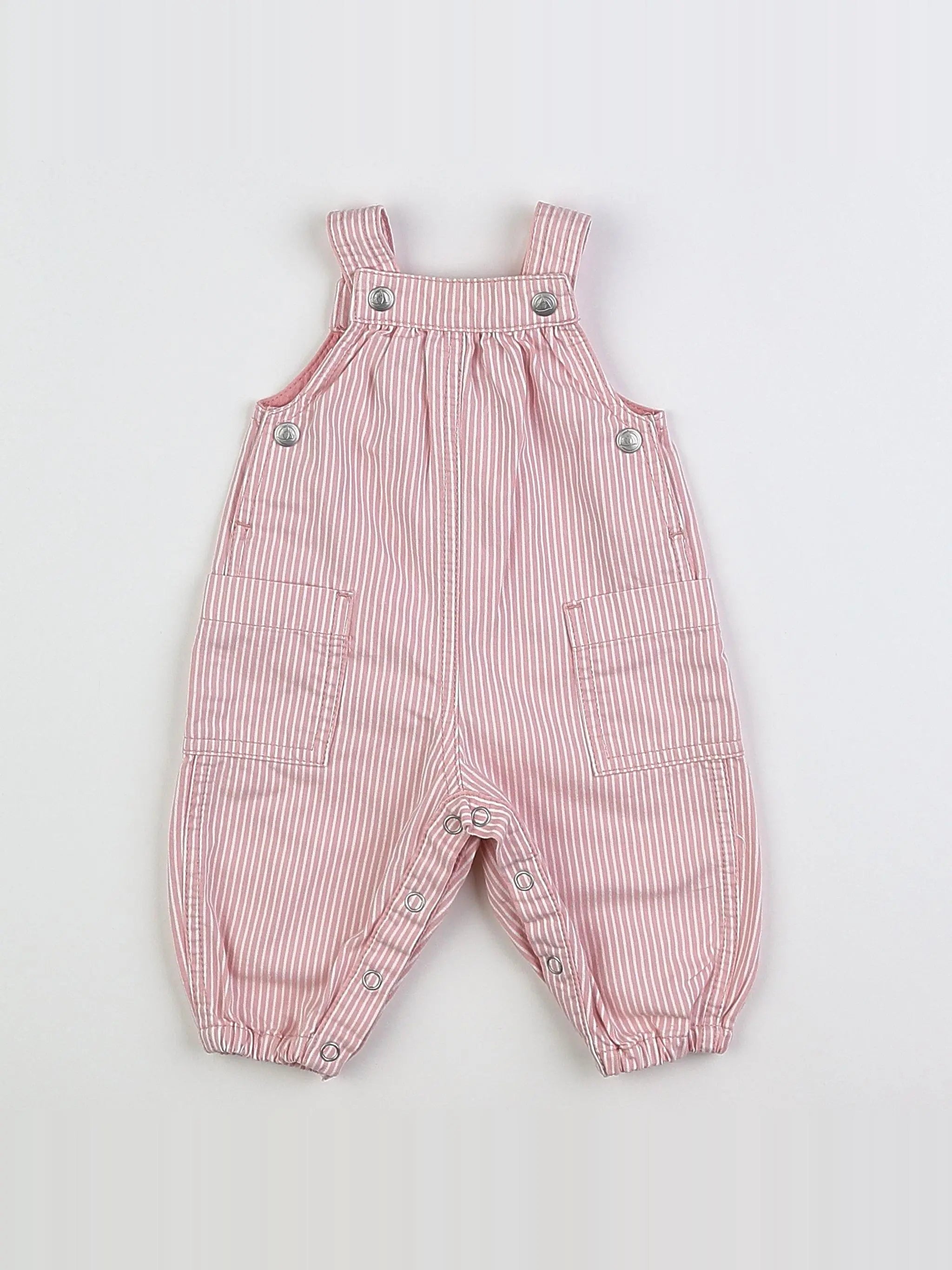 Petit Bateau - salopette rose - 3 mois