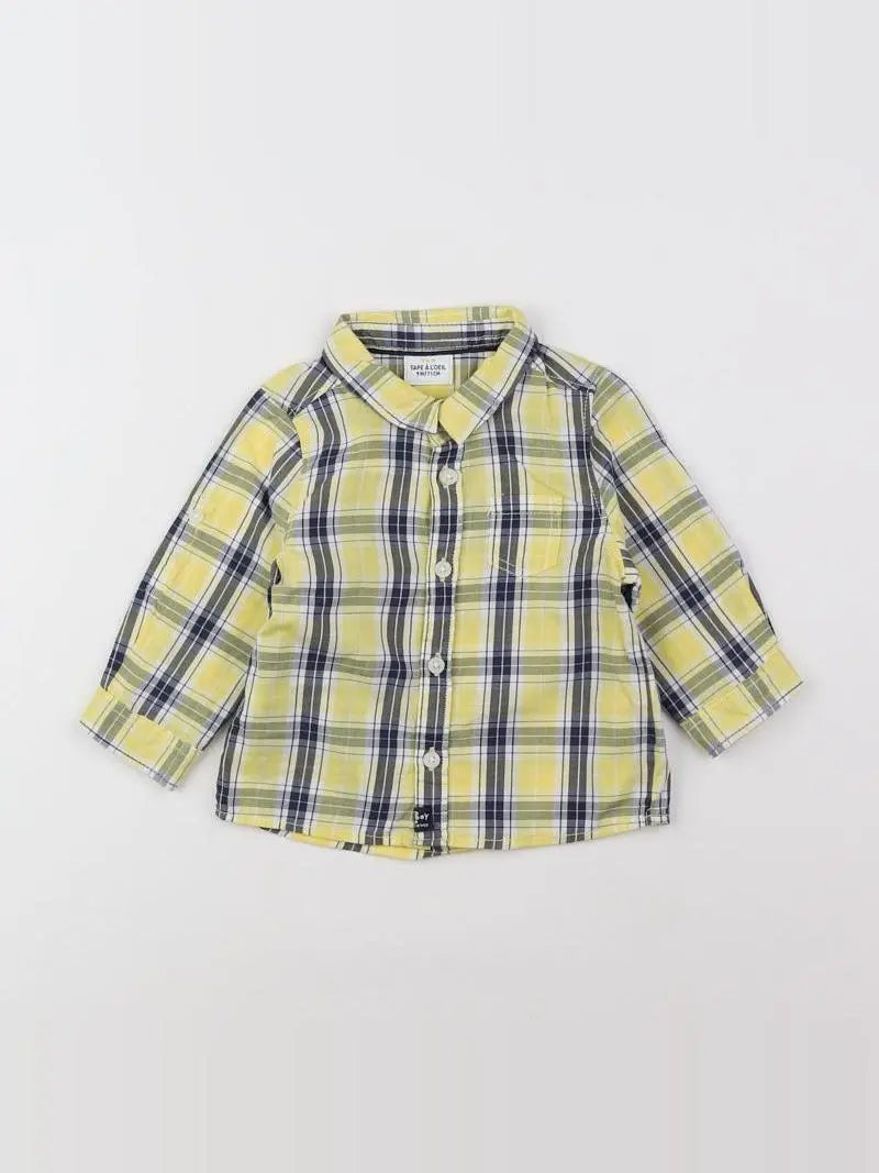 Tape à l'oeil - chemise jaune - 9 mois