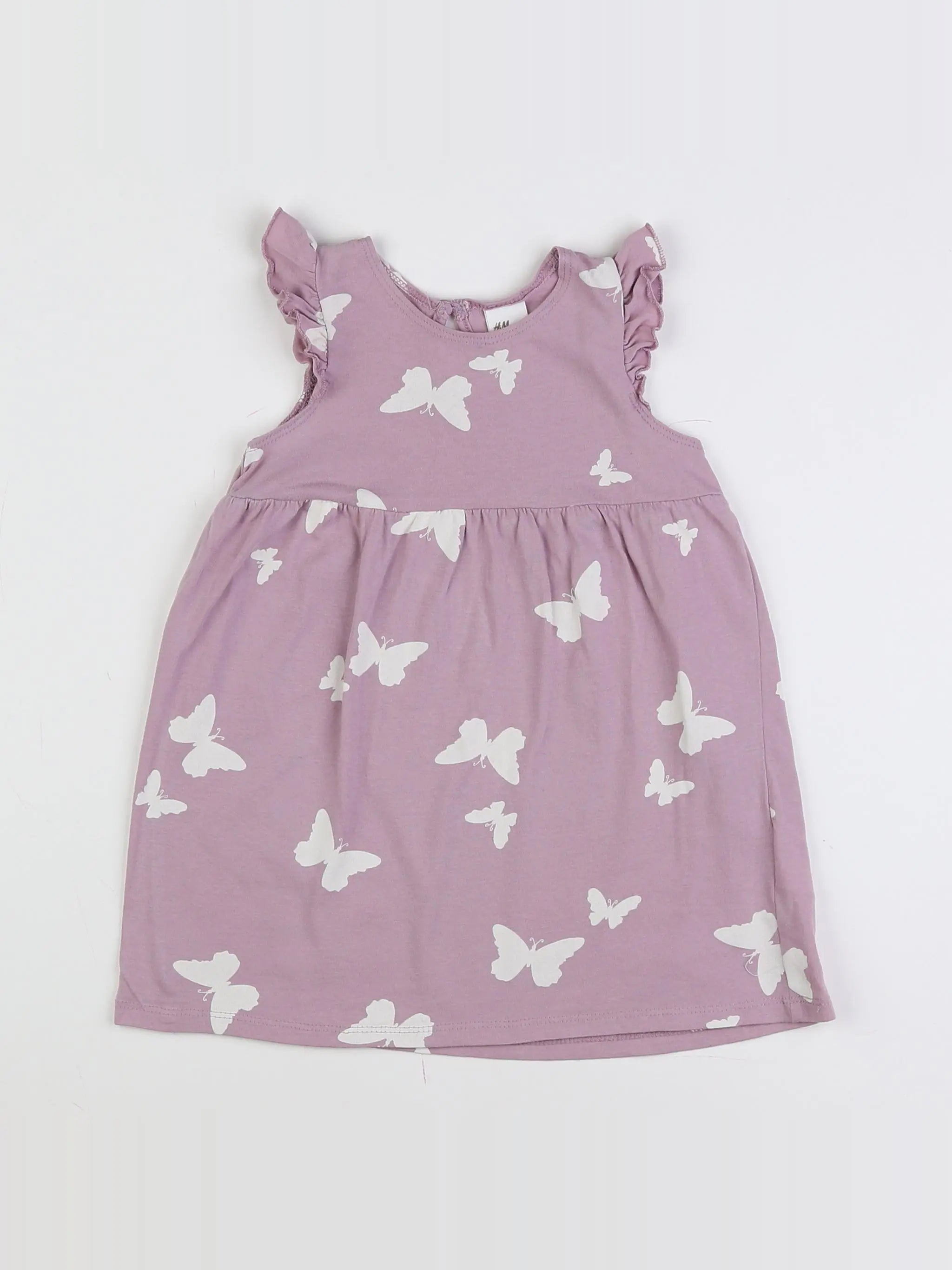 H&M - robe rose - 9/12 mois