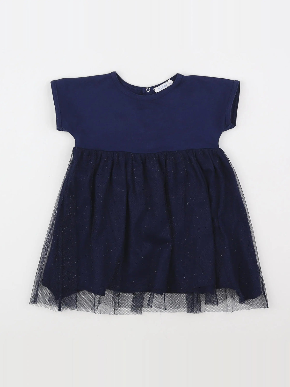 Boutchou - robe bleu, argent - 9 mois