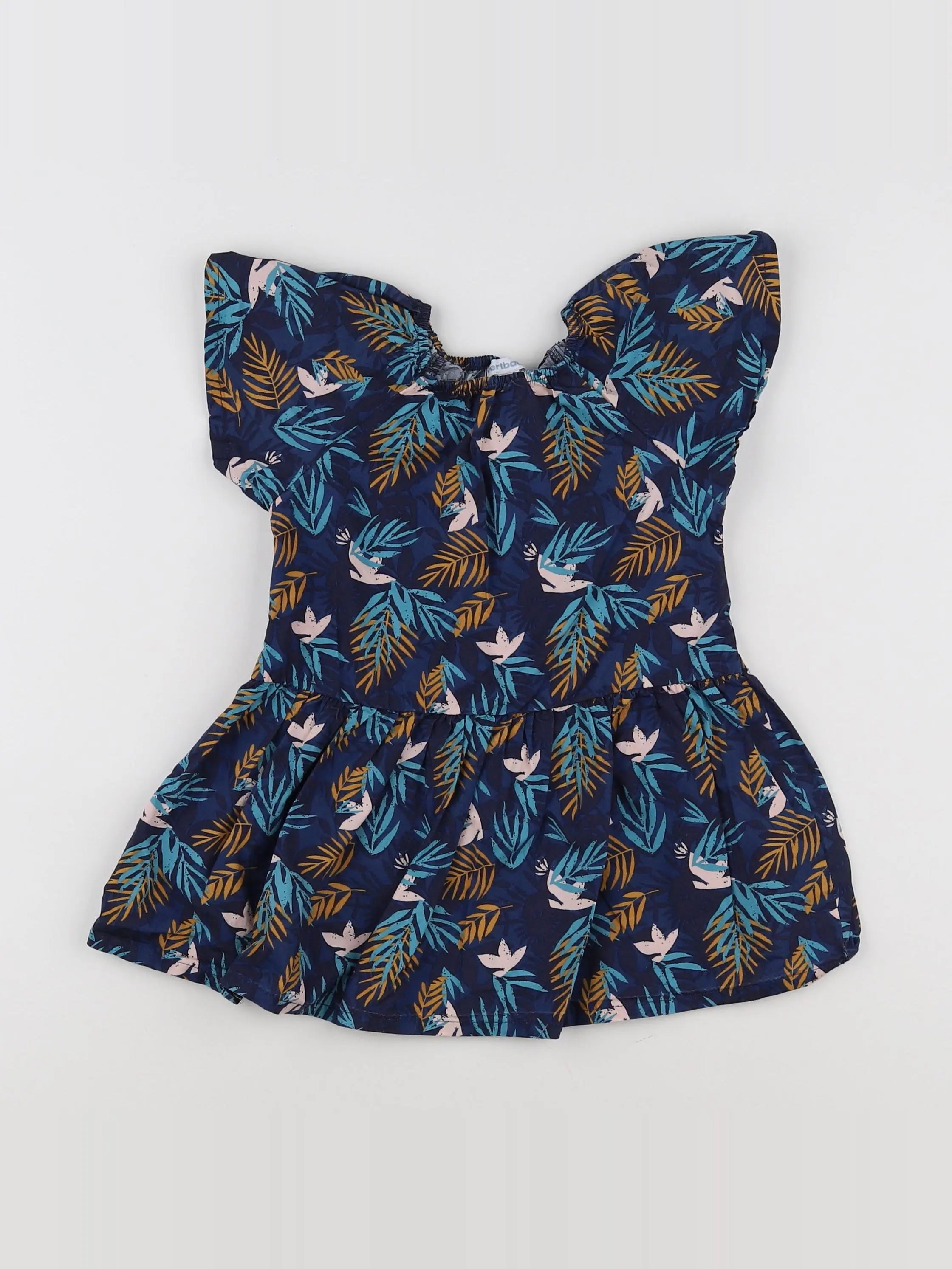 Vertbaudet - robe multicolore - 2 ans