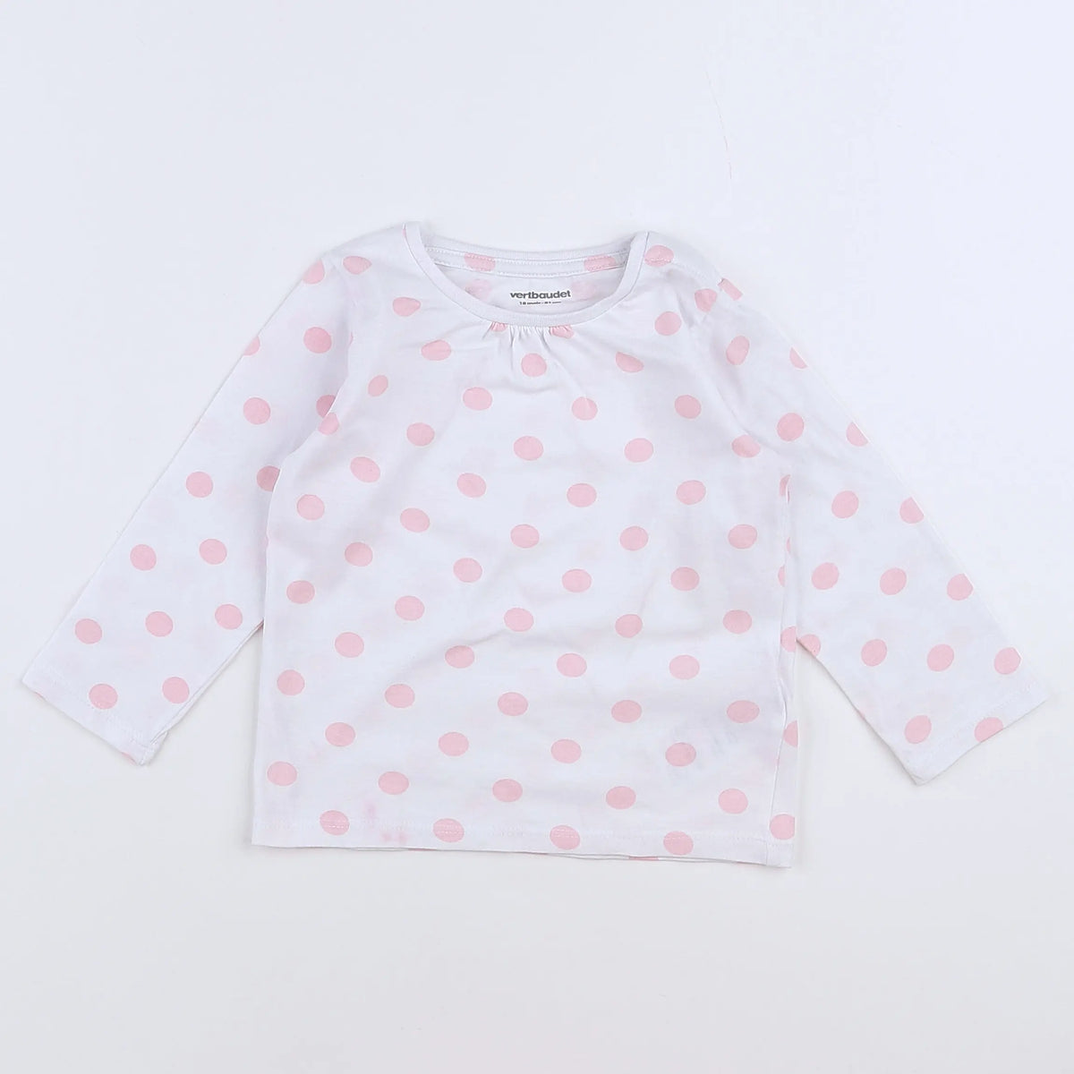 Vertbaudet - tee-shirt blanc - 18 mois