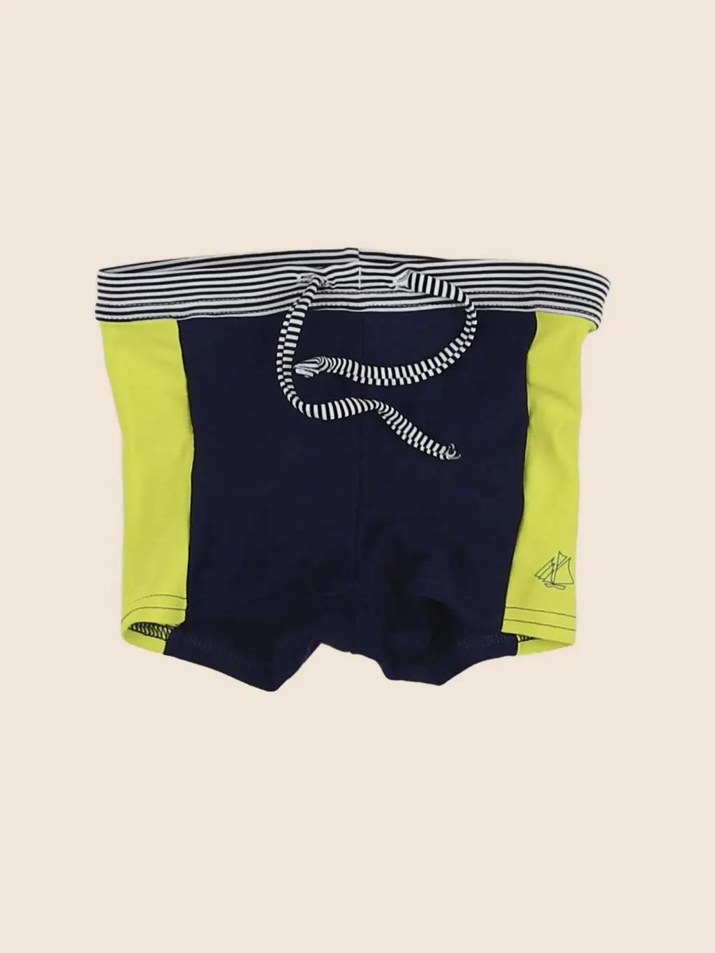 Petit Bateau - maillot de bain jaune, bleu - 12 mois
