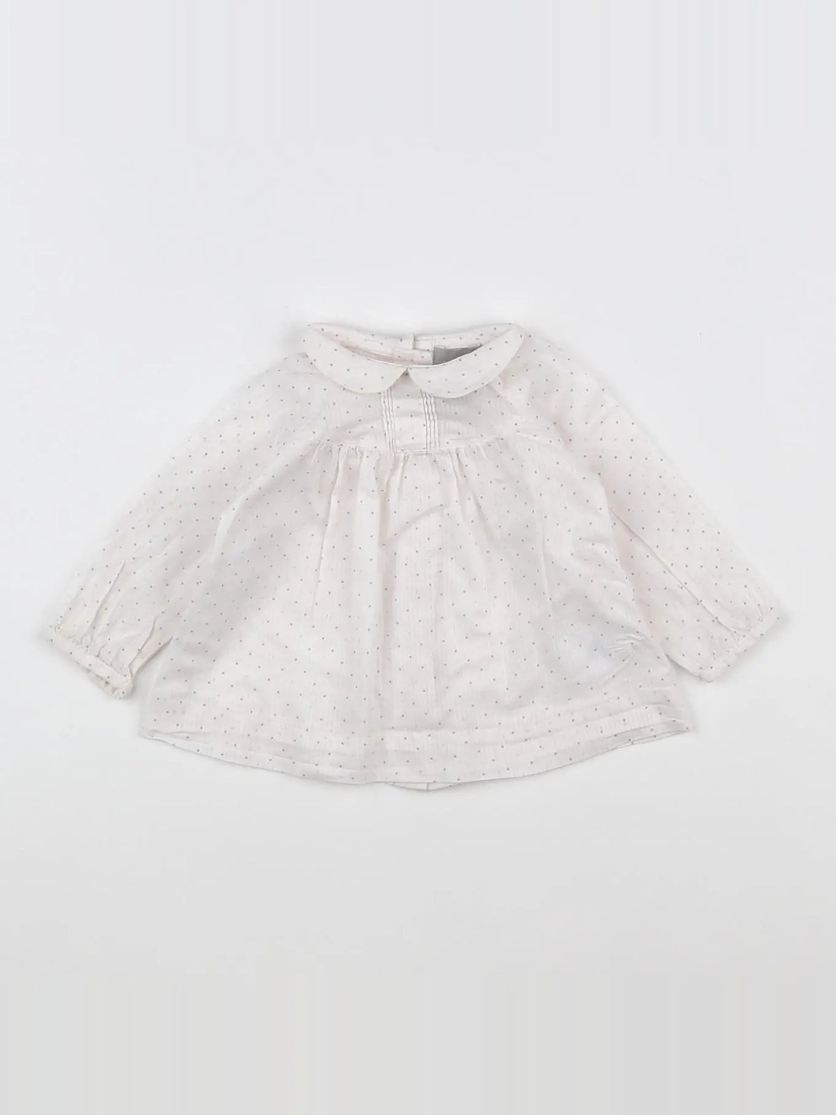 Cyrillus - blouse beige, argent - 6 mois