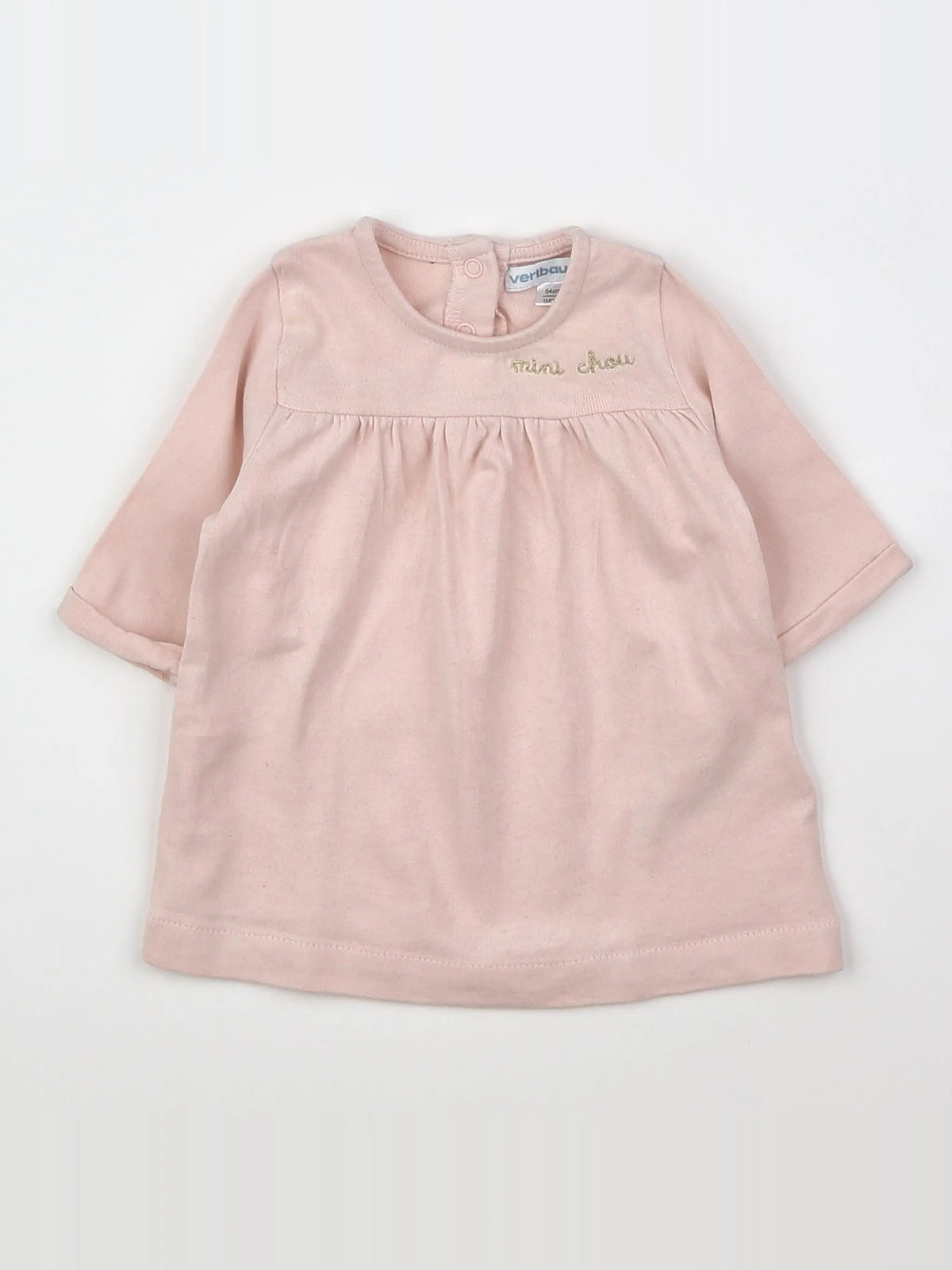 Vertbaudet - robe rose - 1 mois