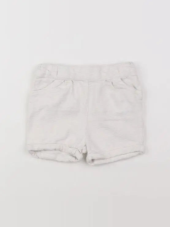 Tape à l'oeil - short blanc, or - 18 mois