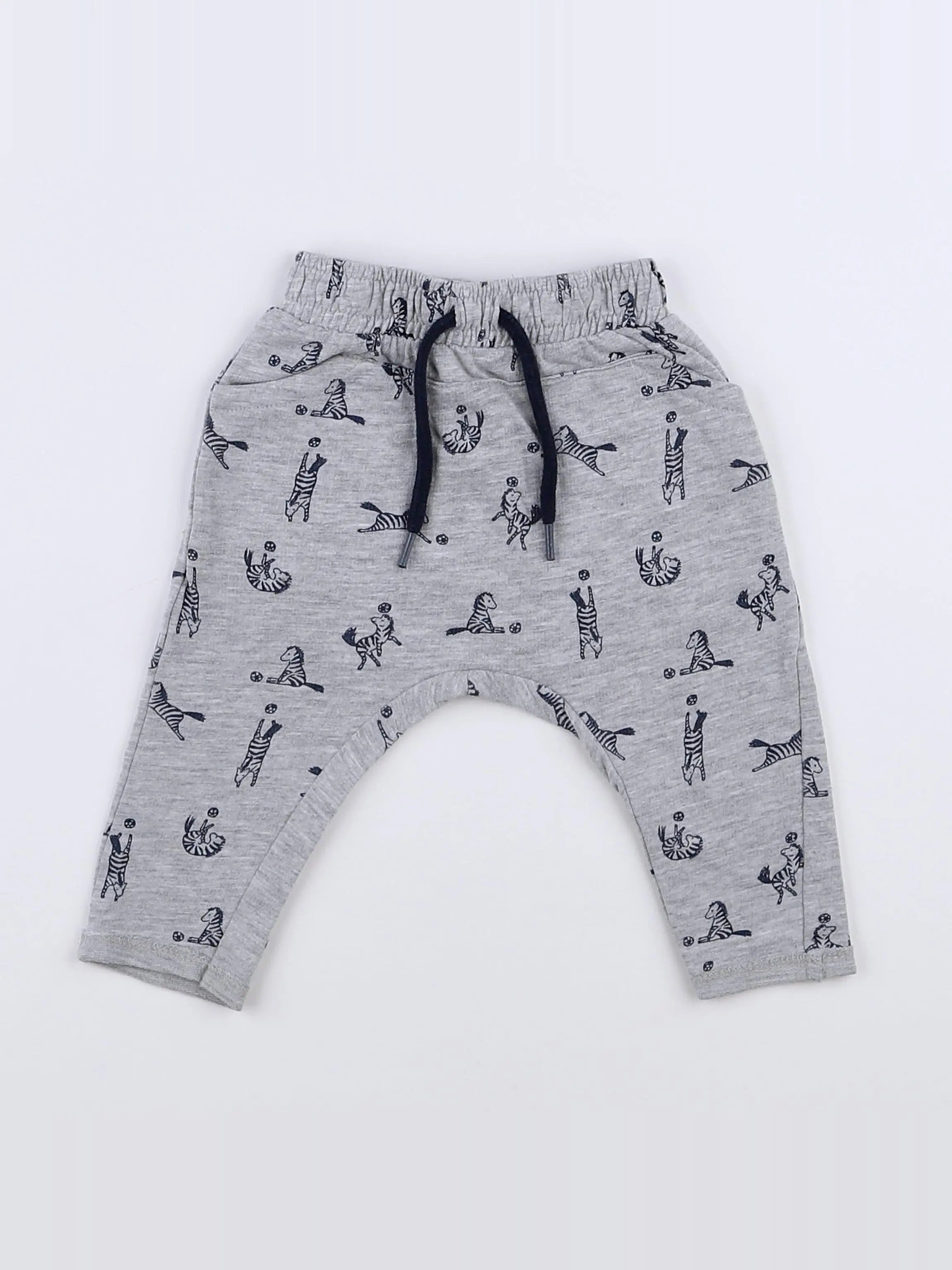 Vertbaudet - sarouel gris - 3 mois