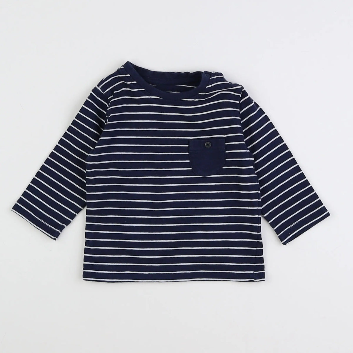 Vertbaudet - tee-shirt bleu - 3 mois