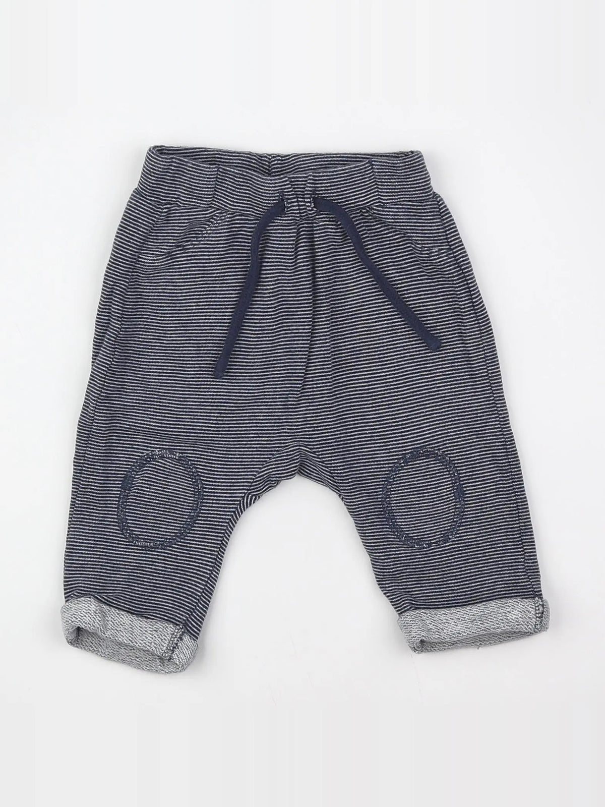 Tape à l'oeil - pantalon bleu, blanc - 6 mois
