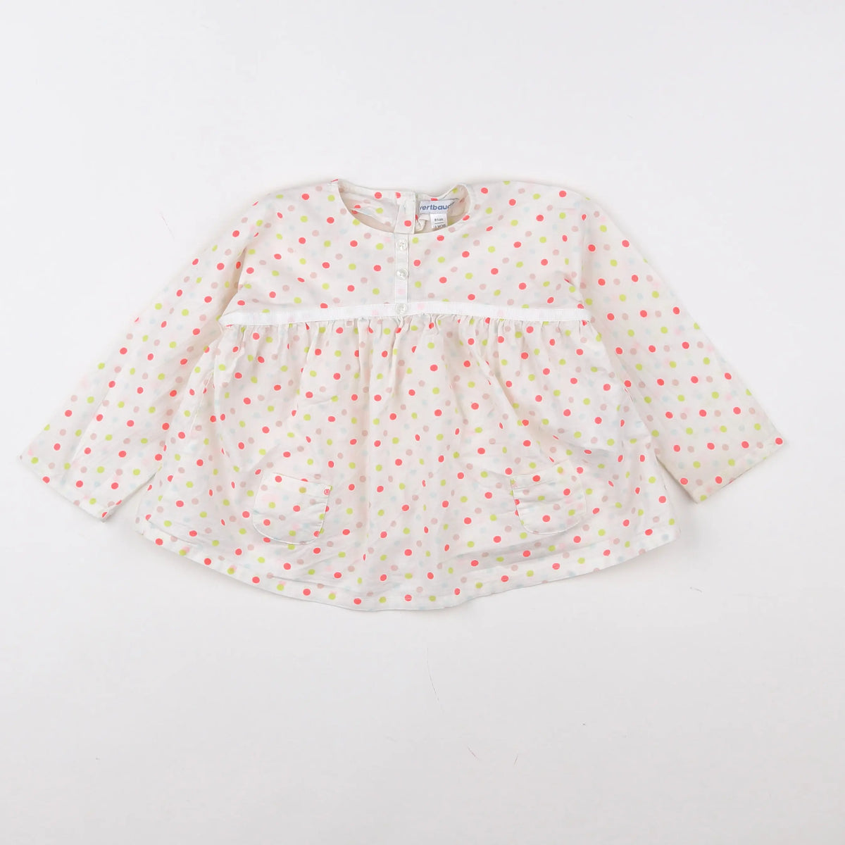 Vertbaudet - blouse multicolore - 18 mois
