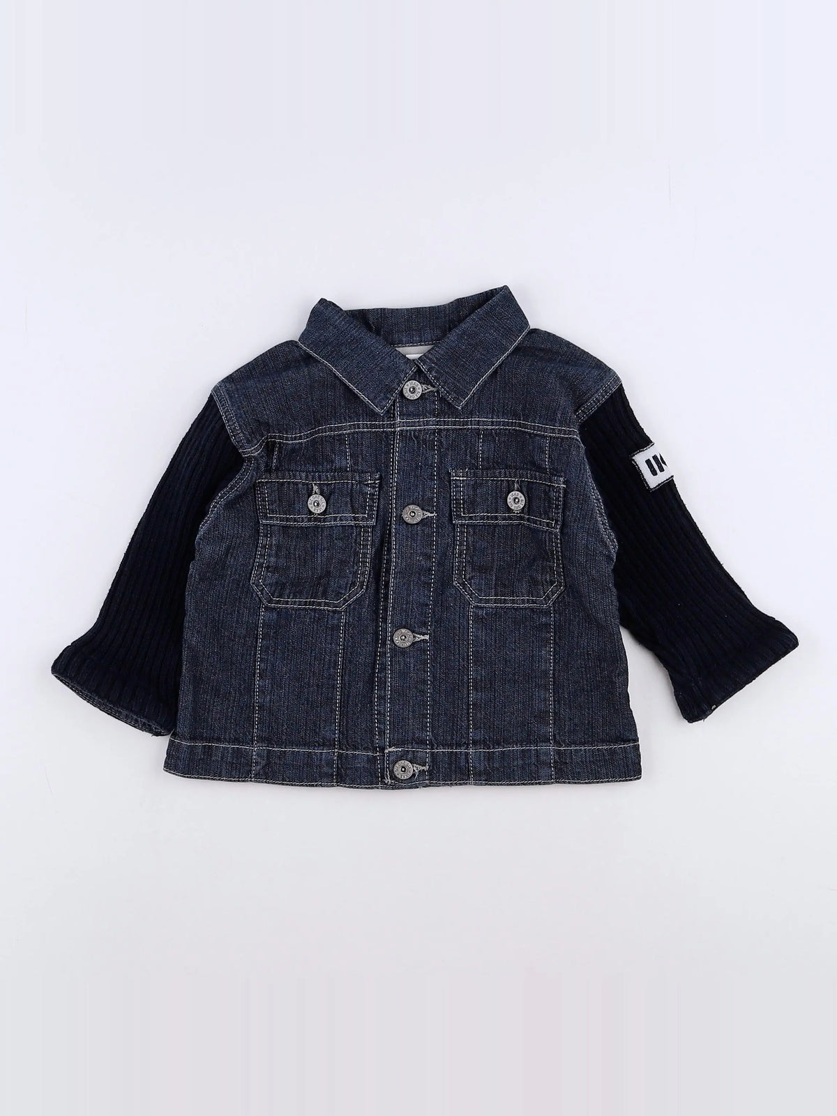 IKKS - veste bleu, gris - 12 mois