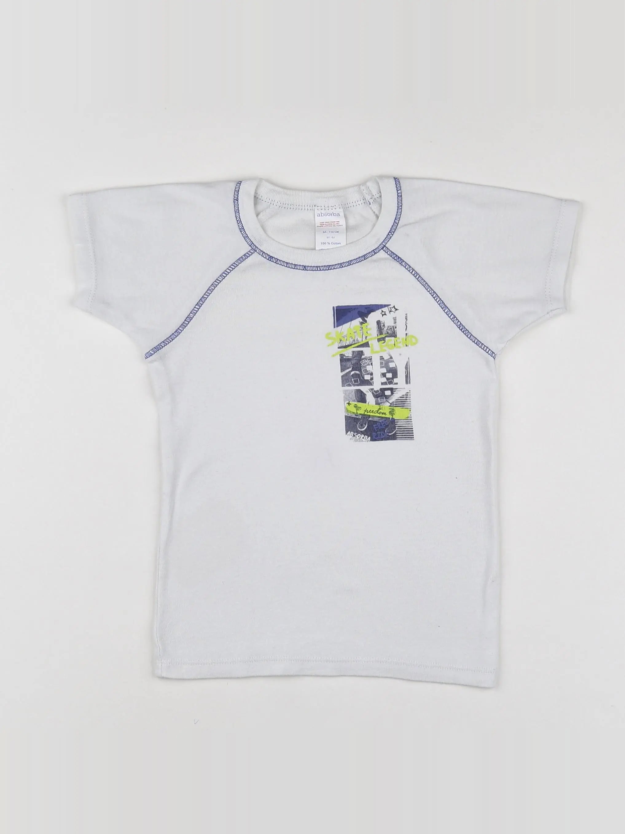Absorba - maillot de corps blanc - 6 ans