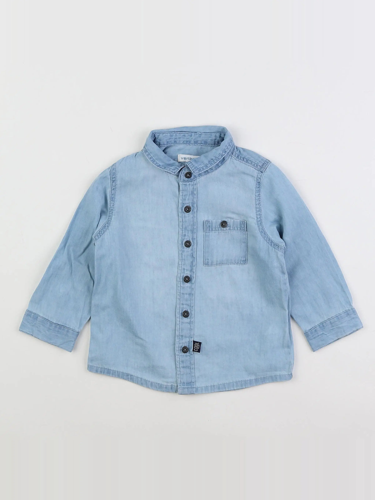 Vertbaudet - chemise bleu - 18 mois