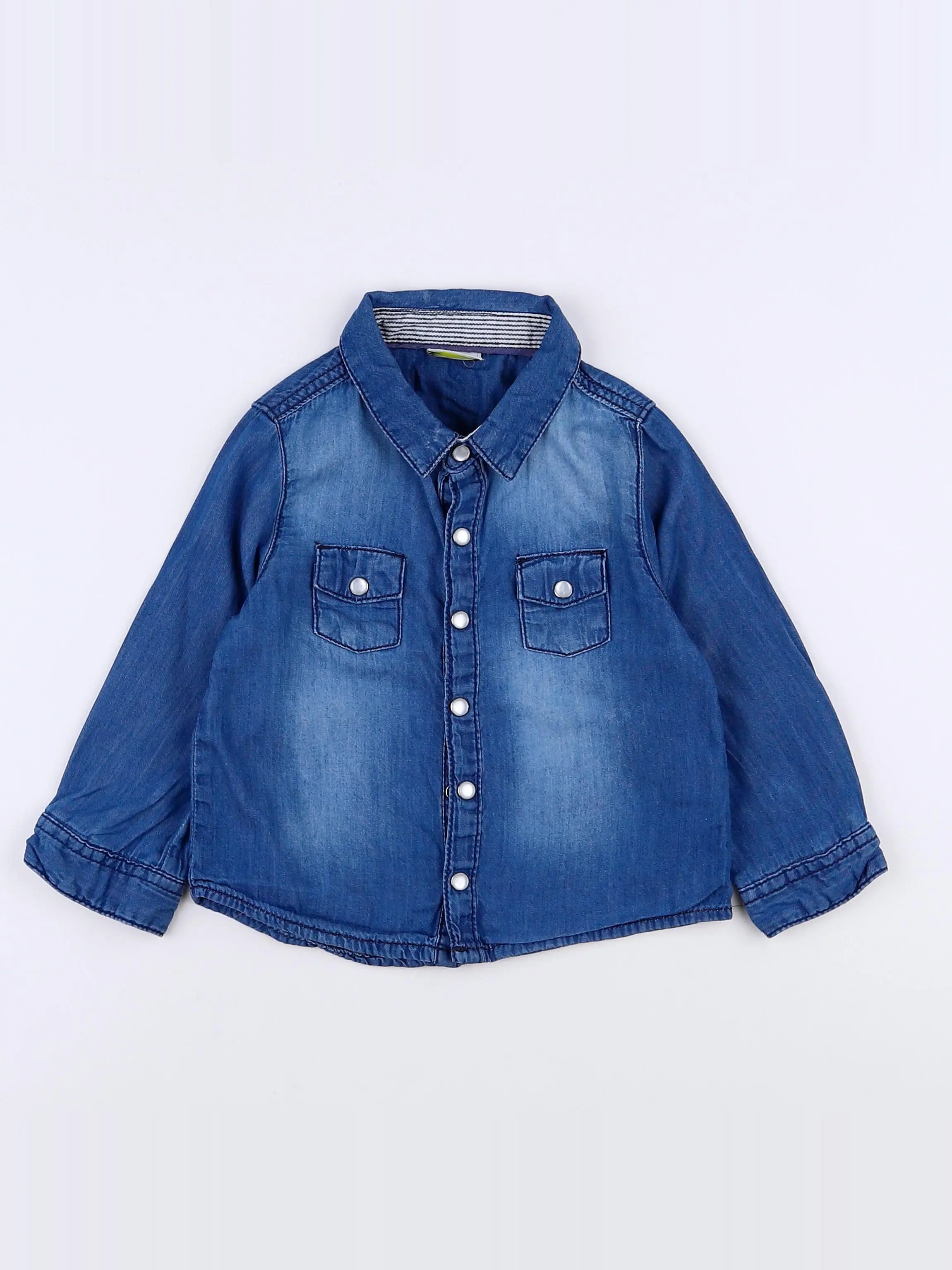 Tape à l'oeil - chemise bleu - 18 mois