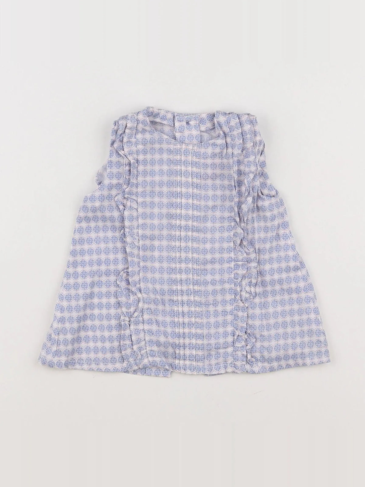 Neck & Neck - robe bleu - 9/12 mois