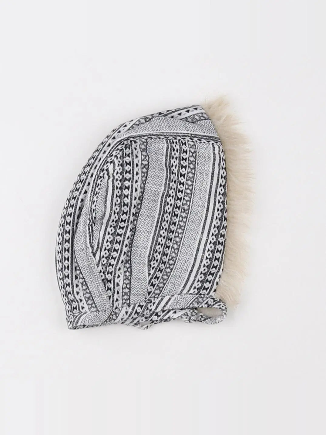 Bonton - bonnet gris, blanc - 2 ans