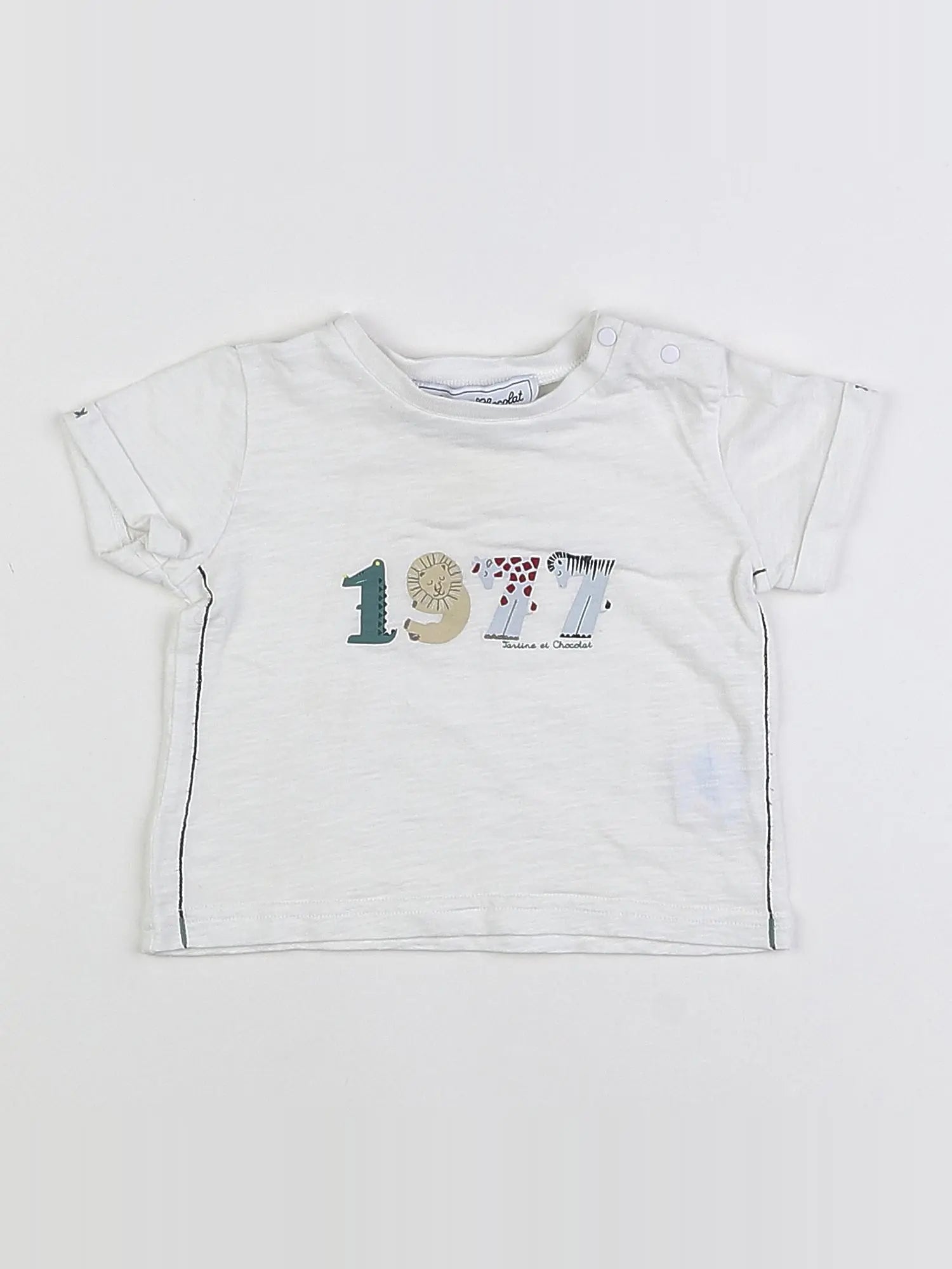 Tartine & Chocolat - tee-shirt blanc - 12 mois