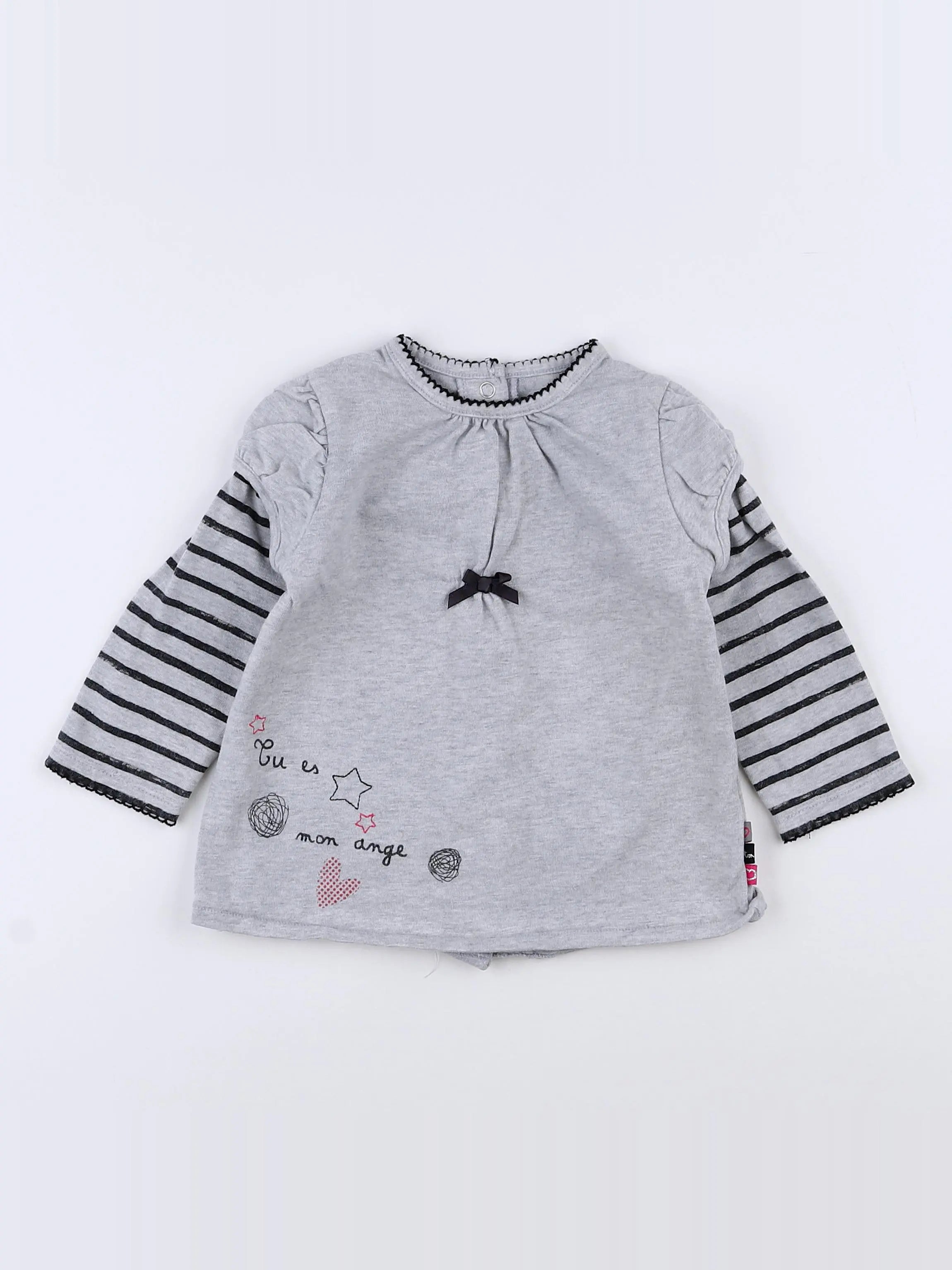 Terre de marins - tee-shirt gris - 12 mois