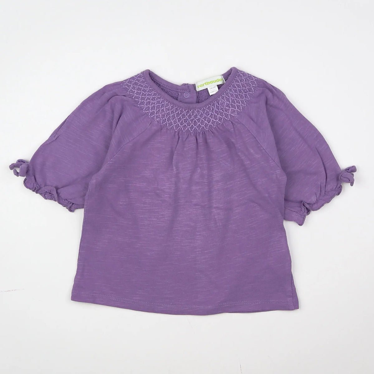 Vertbaudet - tee-shirt violet - 12 mois